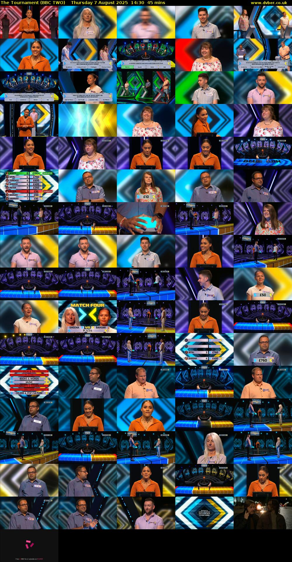 The Tournament (BBC TWO) Thursday 7 August 2025 14:30 - 15:15