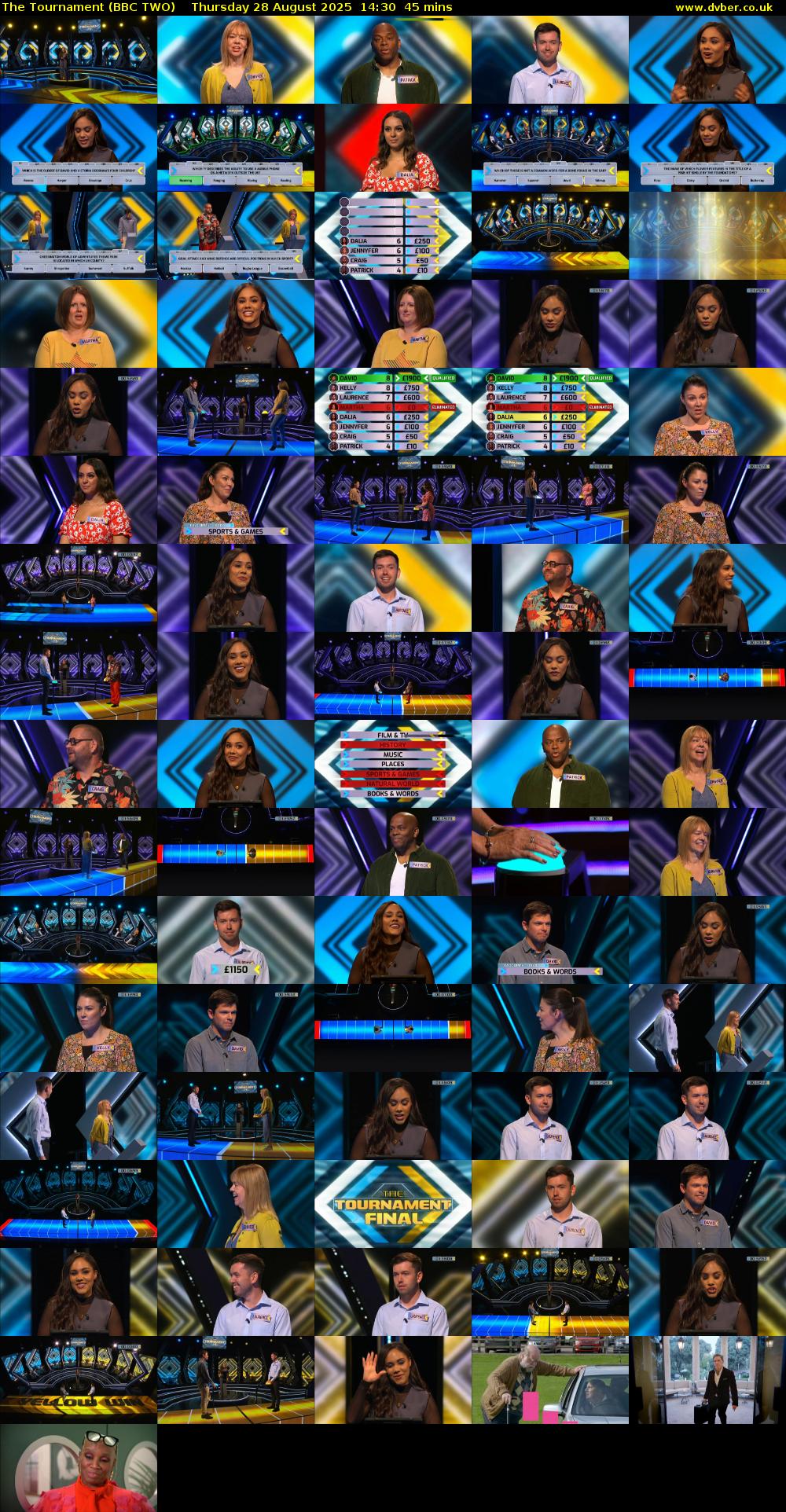 The Tournament (BBC TWO) Thursday 28 August 2025 14:30 - 15:15