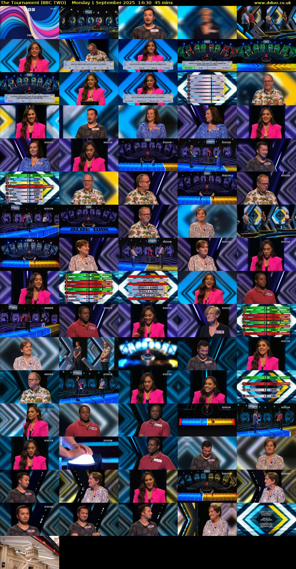 The Tournament (BBC TWO) Monday 1 September 2025 14:30 - 15:15