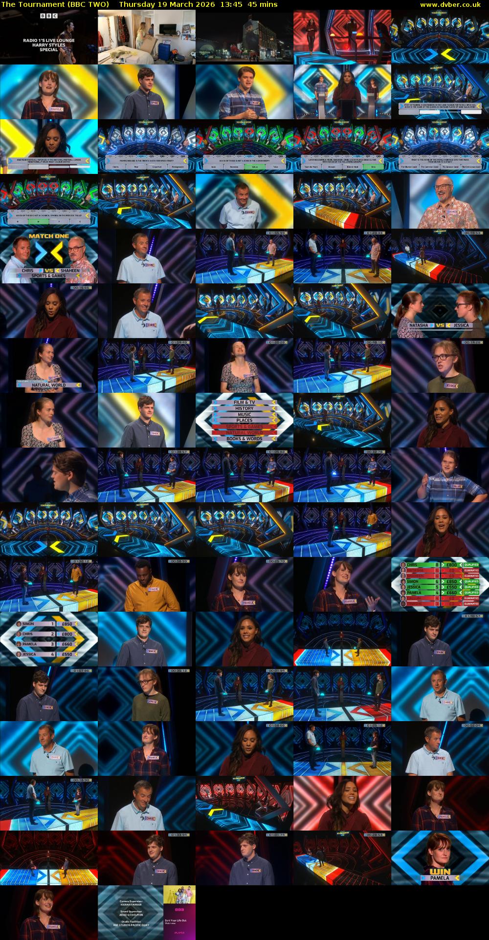 The Tournament (BBC TWO) Thursday 19 March 2026 13:45 - 14:30