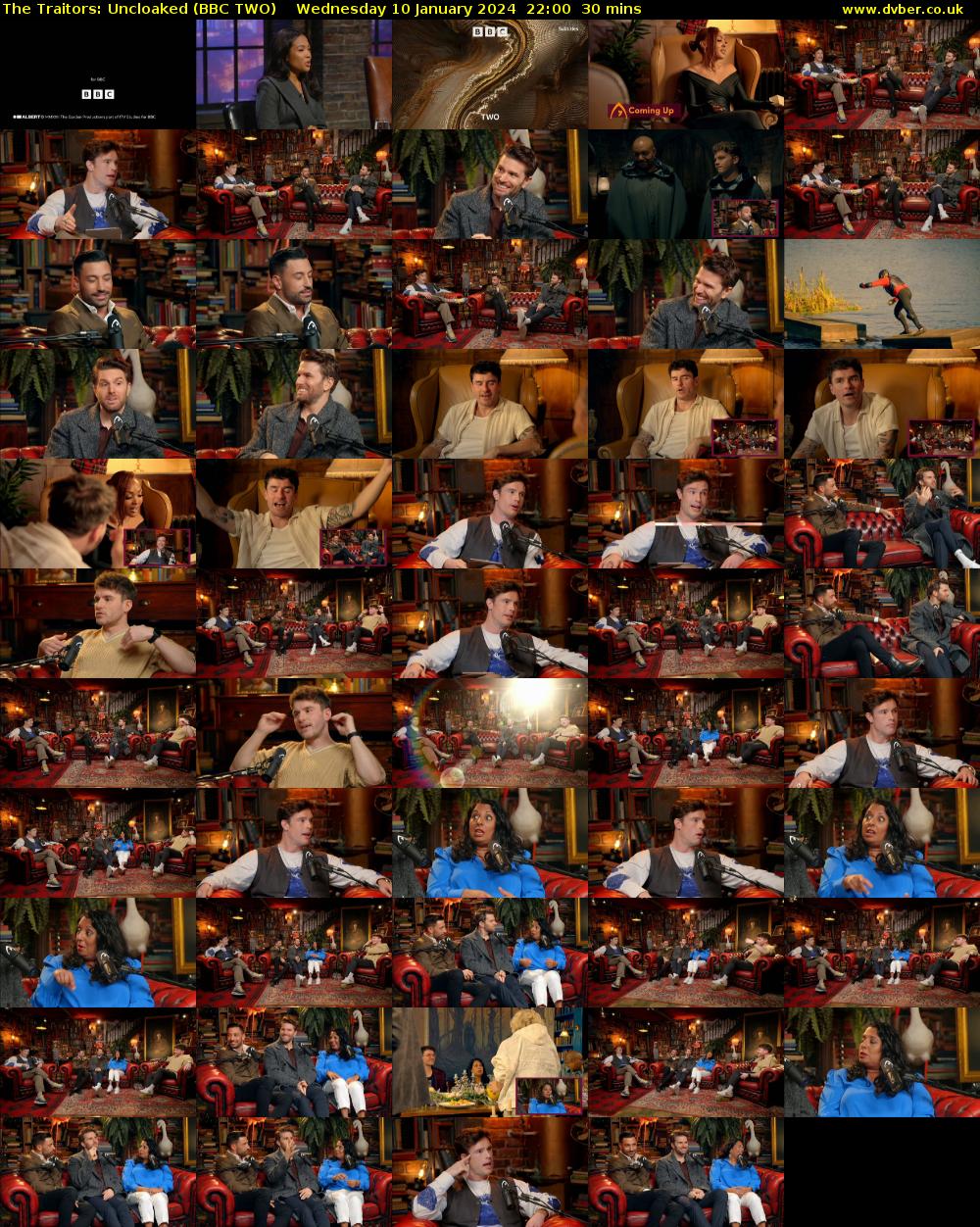 The Traitors: Uncloaked (BBC TWO) Wednesday 10 January 2024 22:00 - 22:30