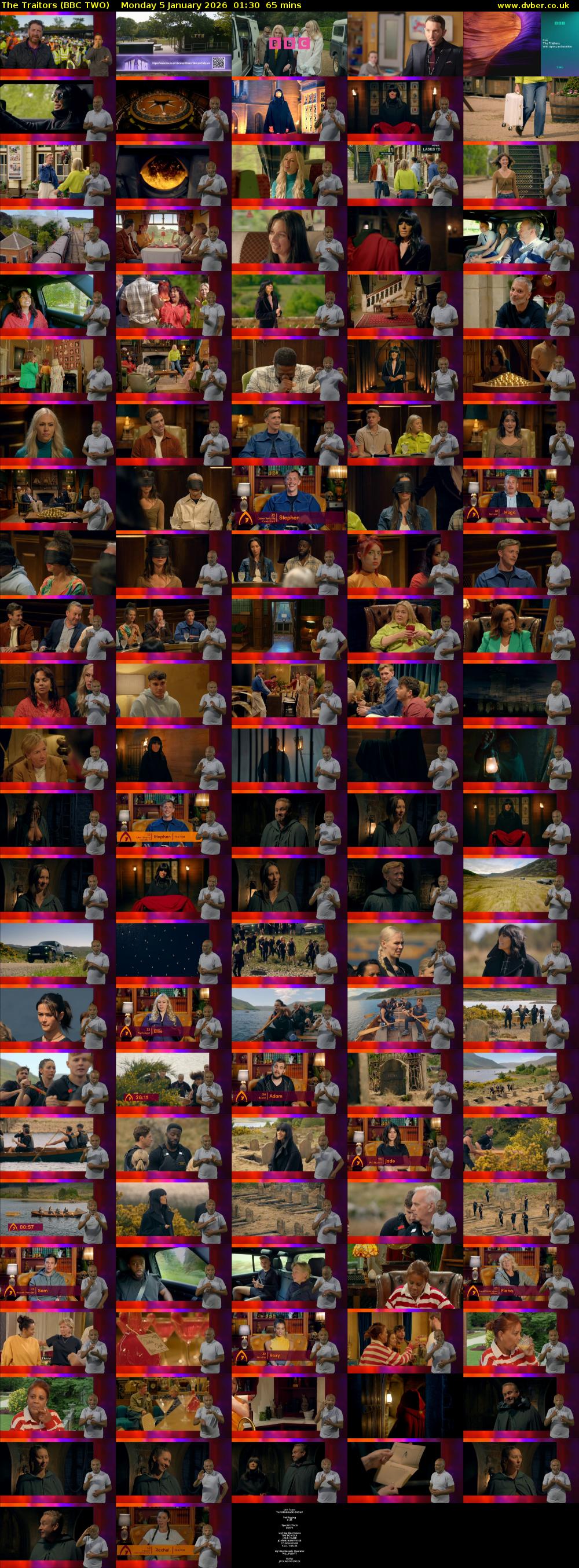 The Traitors (BBC TWO) Monday 5 January 2026 01:30 - 02:35