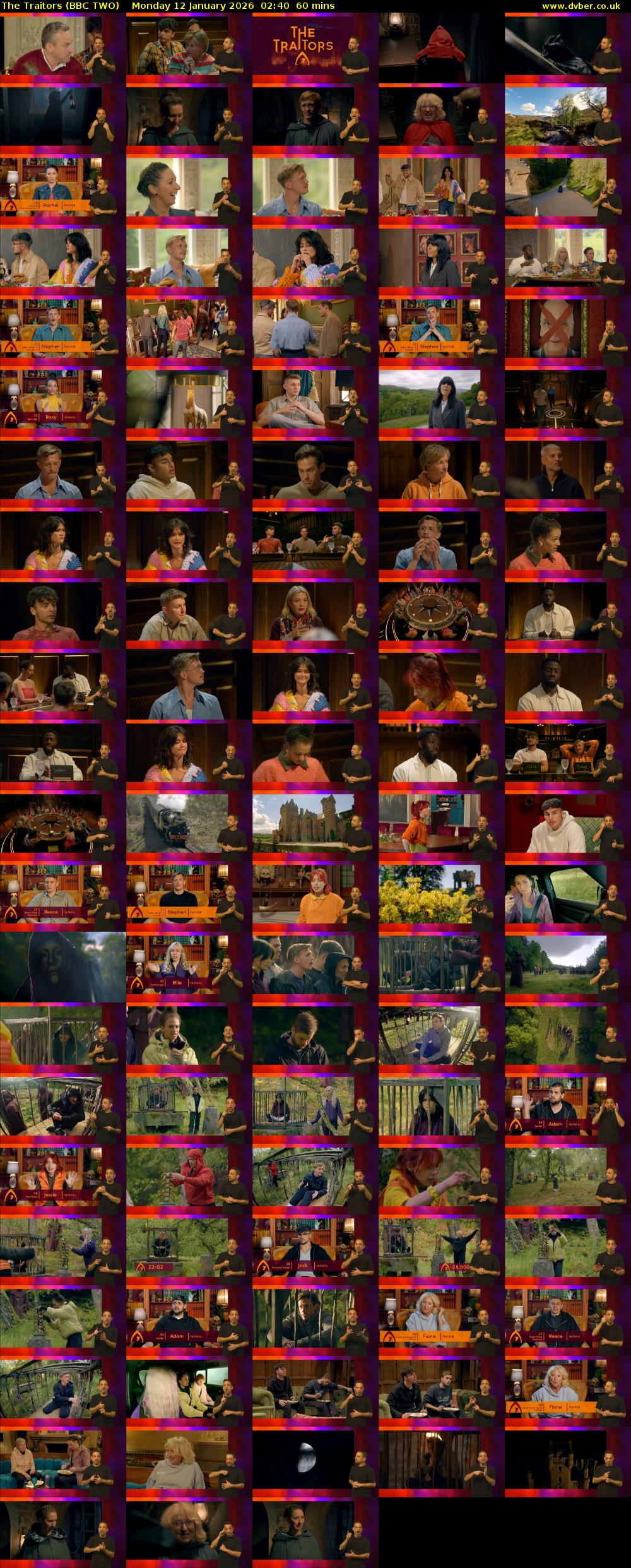 The Traitors (BBC TWO) Monday 12 January 2026 02:40 - 03:40