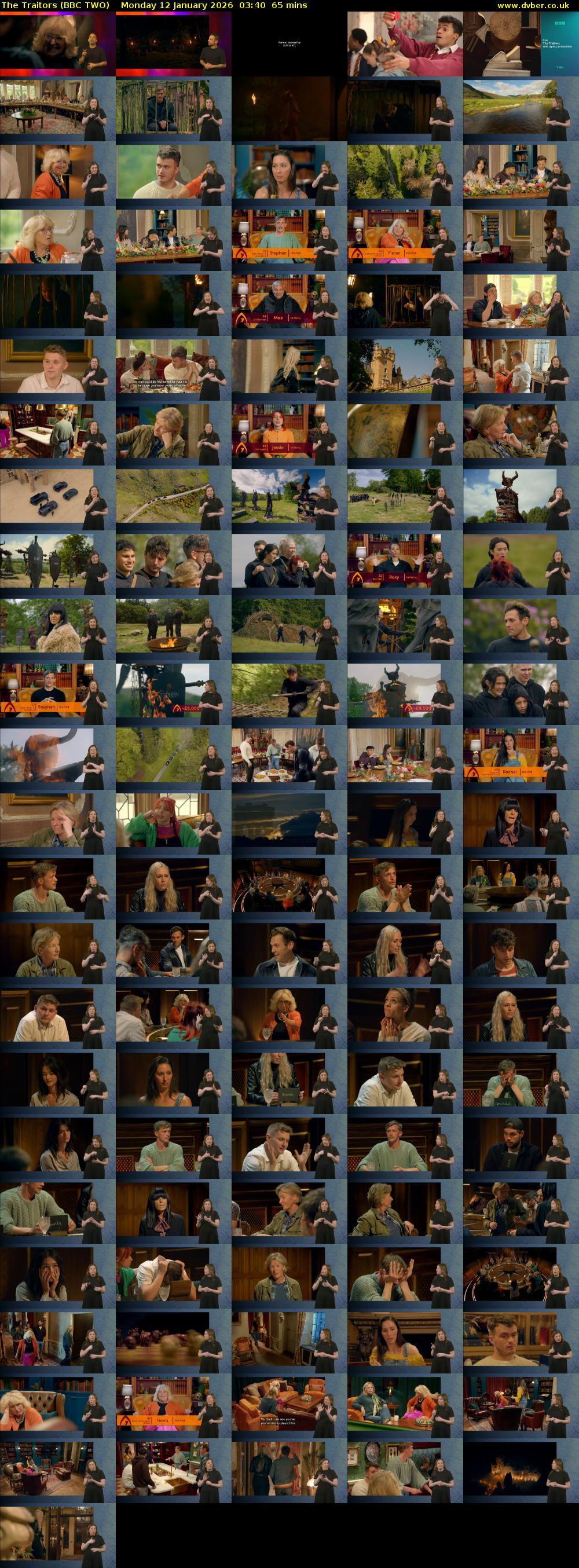 The Traitors (BBC TWO) Monday 12 January 2026 03:40 - 04:45