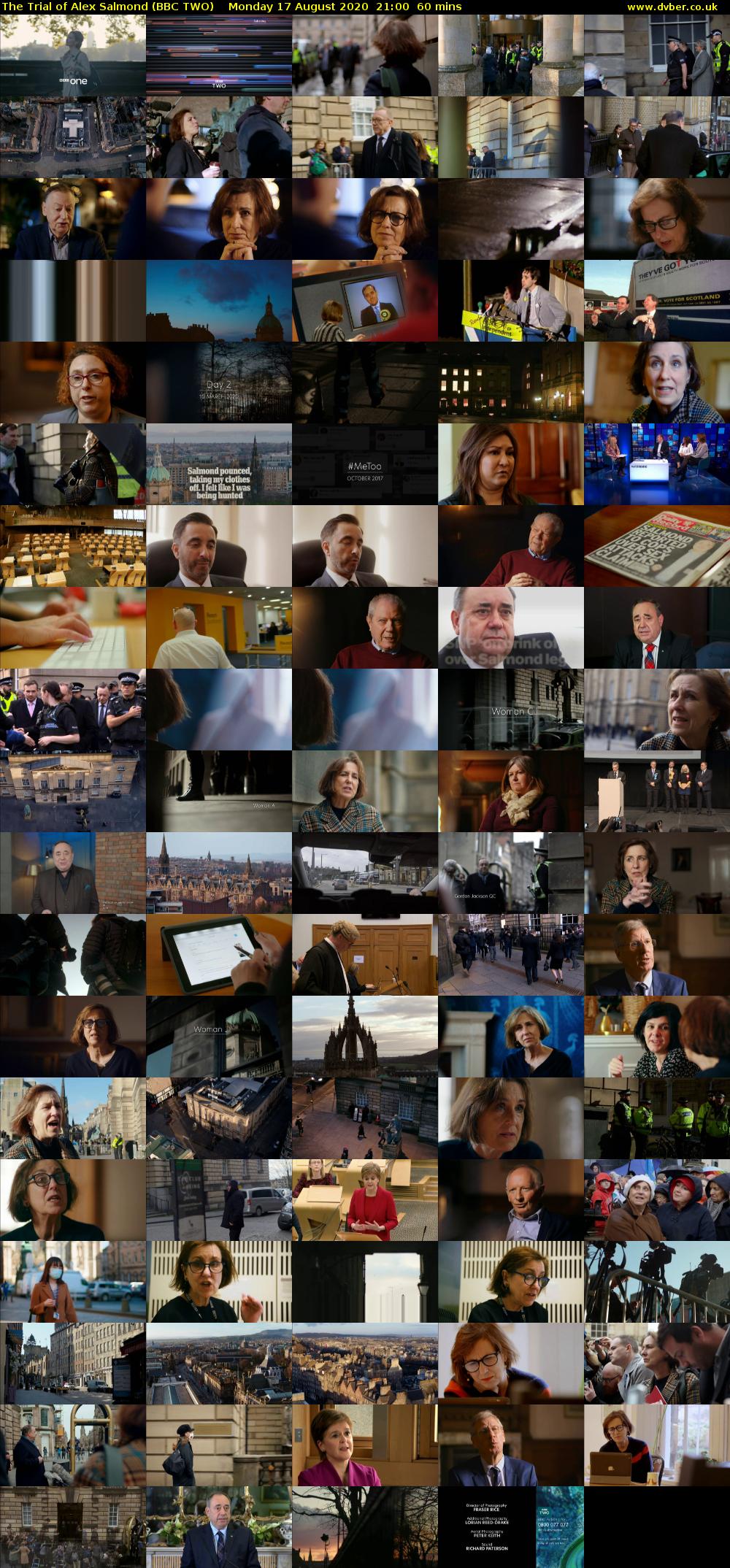 The Trial of Alex Salmond (BBC TWO) Monday 17 August 2020 21:00 - 22:00