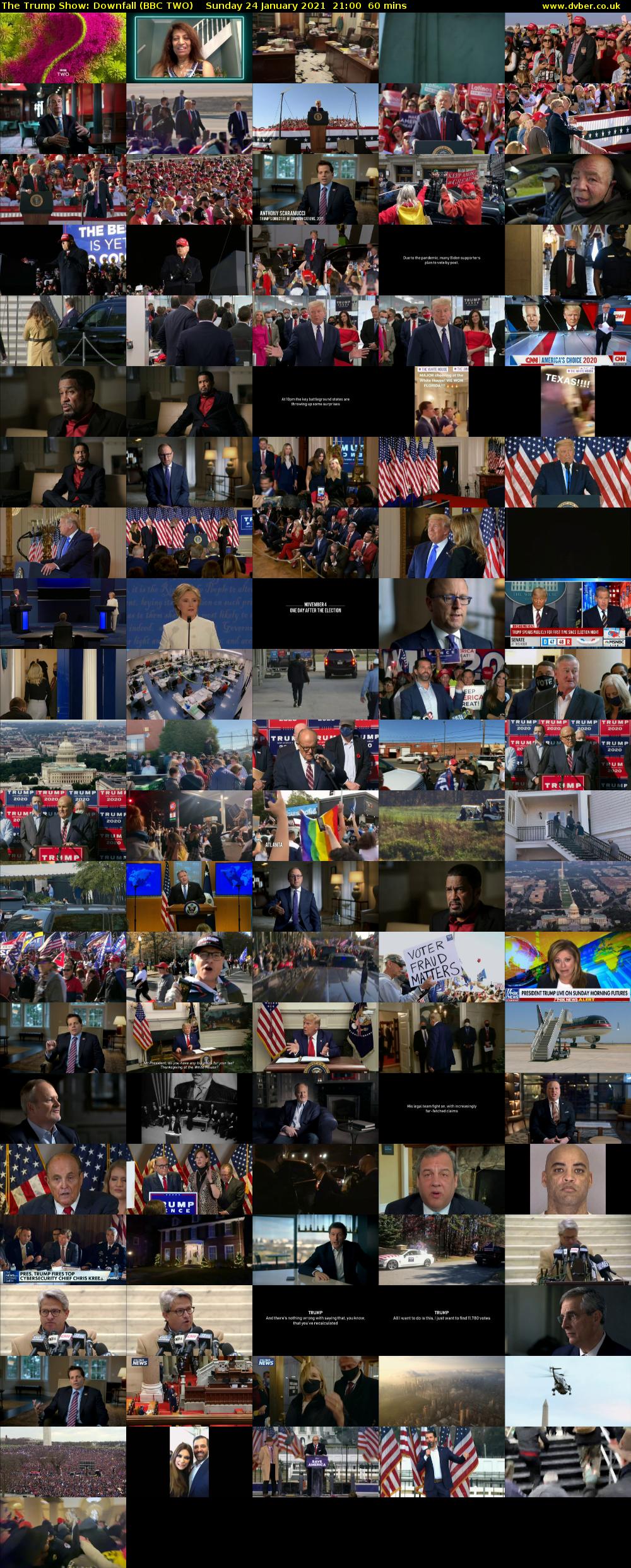 The Trump Show: Downfall (BBC TWO) Sunday 24 January 2021 21:00 - 22:00