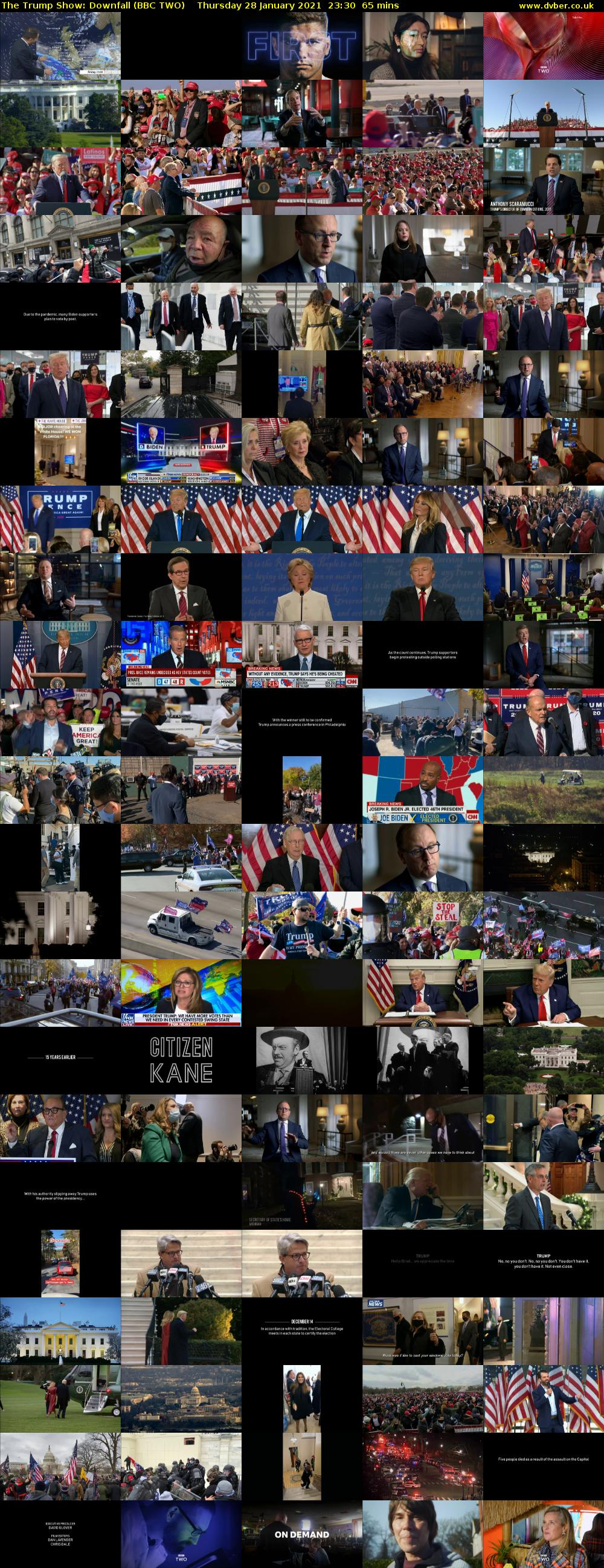 The Trump Show: Downfall (BBC TWO) Thursday 28 January 2021 23:30 - 00:35