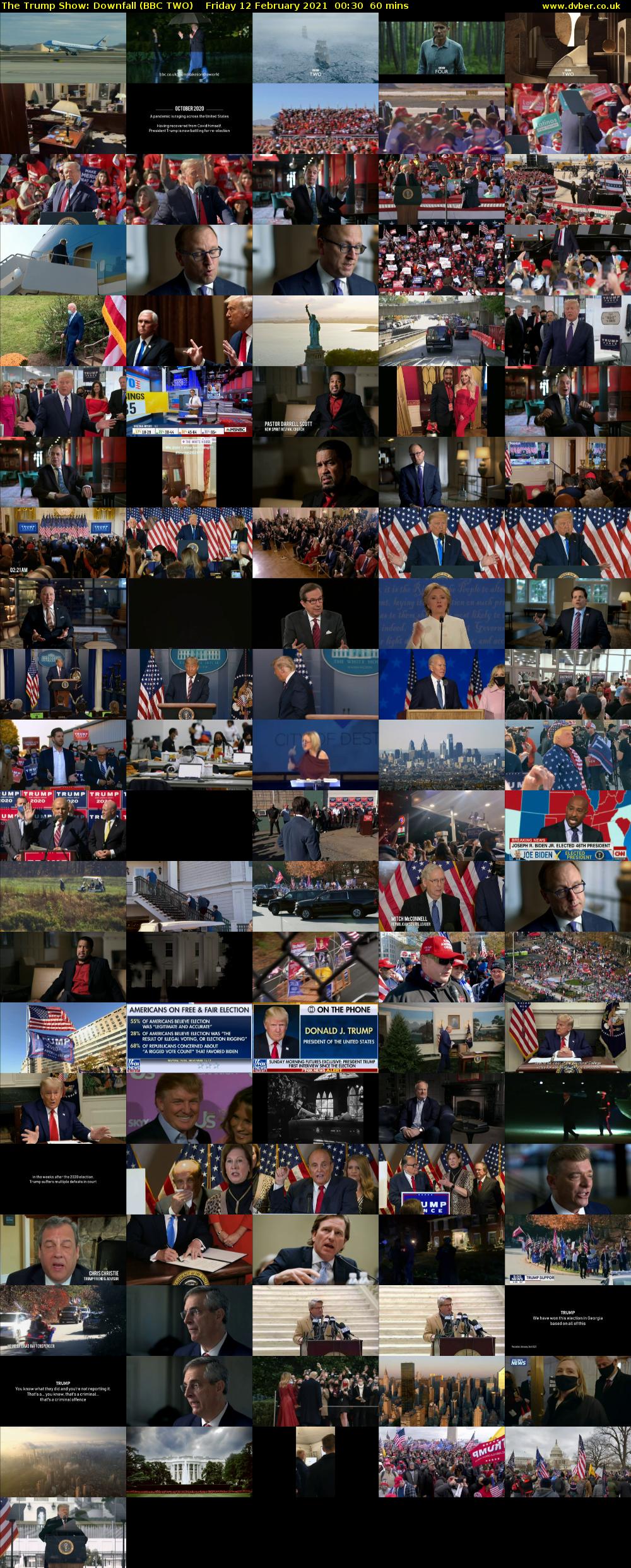 The Trump Show: Downfall (BBC TWO) Friday 12 February 2021 00:30 - 01:30