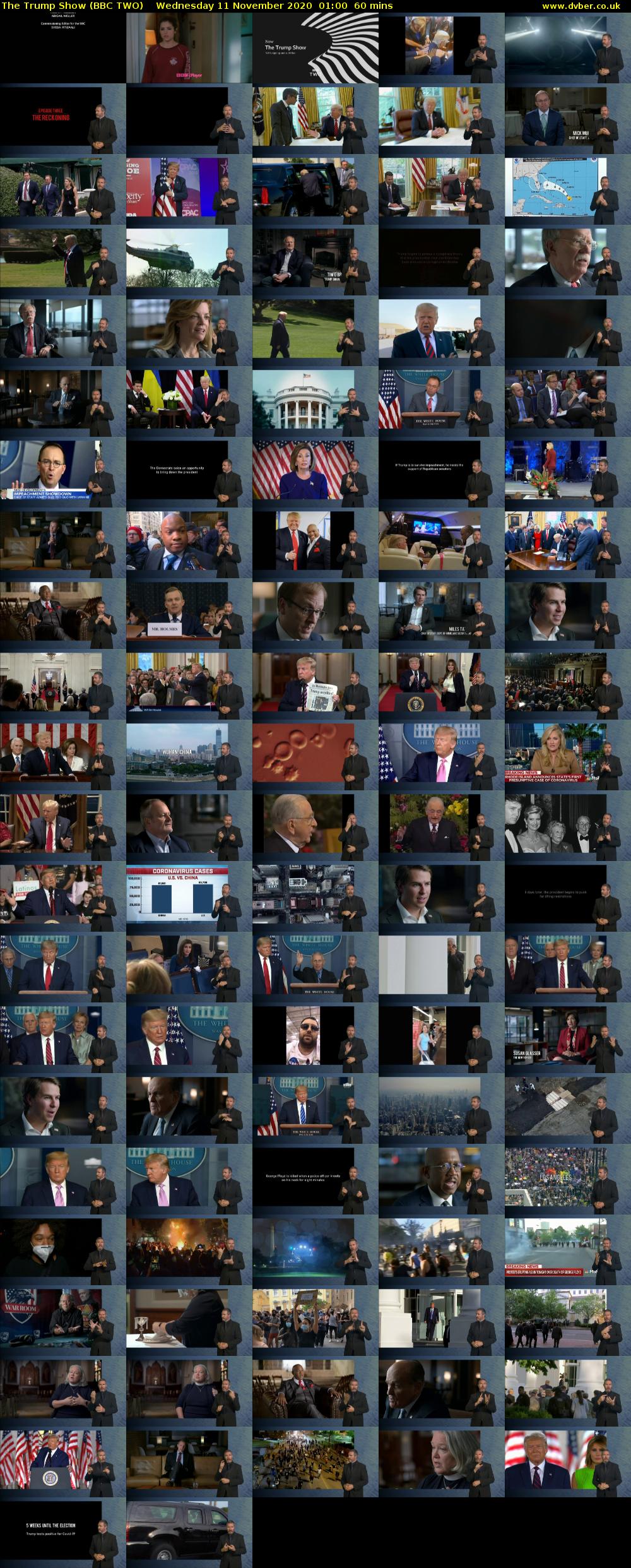 The Trump Show (BBC TWO) Wednesday 11 November 2020 01:00 - 02:00