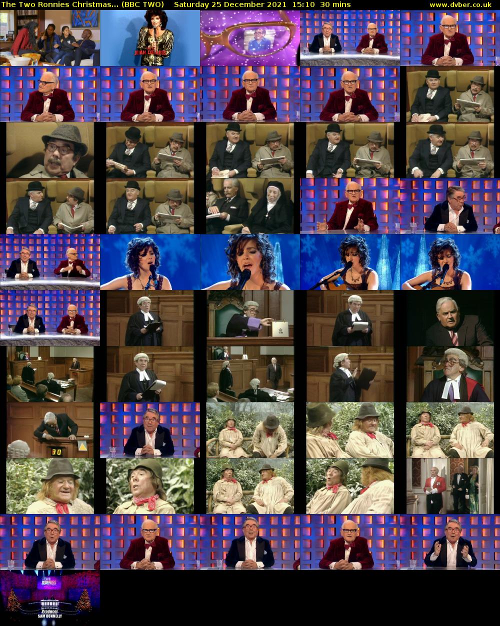 The Two Ronnies Christmas... (BBC TWO) Saturday 25 December 2021 15:10 - 15:40