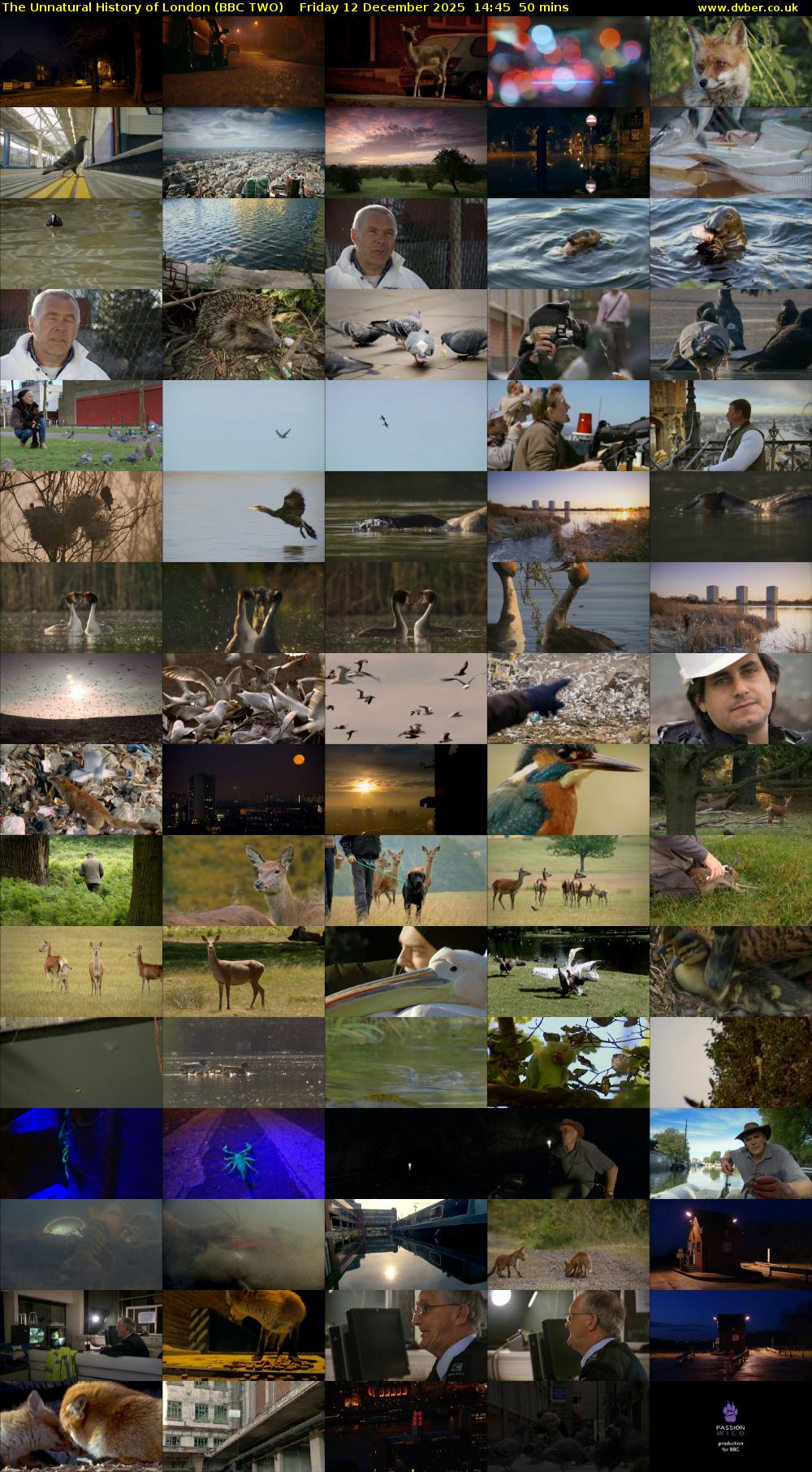 The Unnatural History of London (BBC TWO) Friday 12 December 2025 14:45 - 15:35