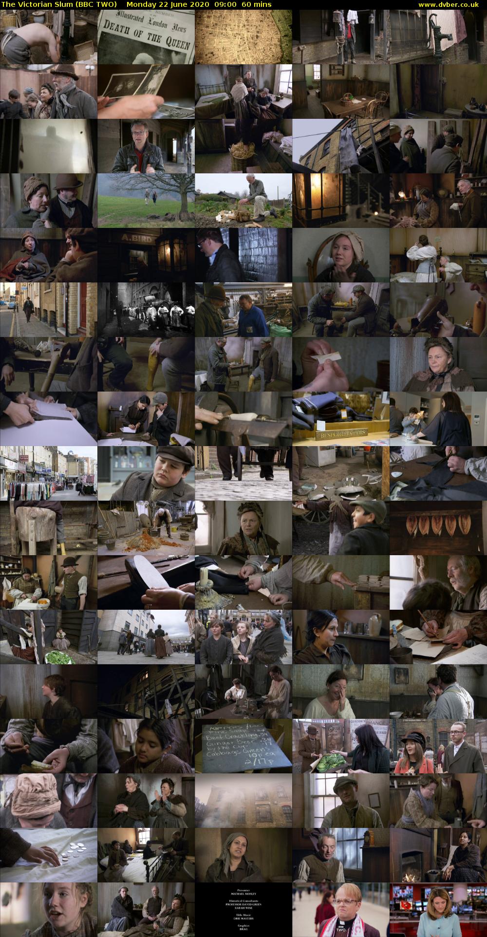 The Victorian Slum (BBC TWO) Monday 22 June 2020 09:00 - 10:00