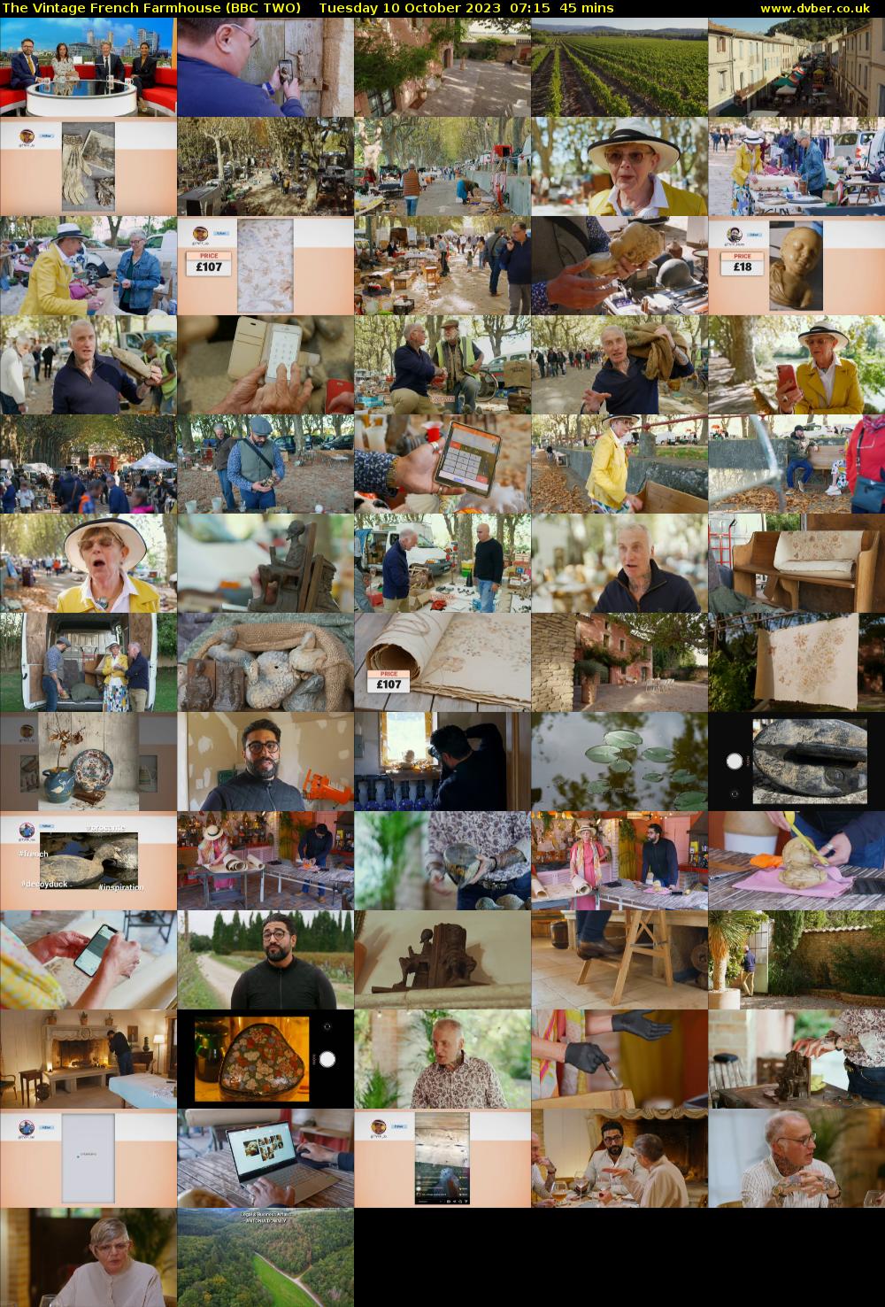 The Vintage French Farmhouse (BBC TWO) Tuesday 10 October 2023 07:15 - 08:00