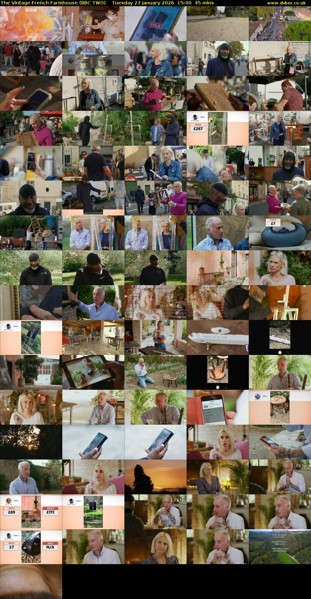 The Vintage French Farmhouse (BBC TWO) Tuesday 27 January 2026 15:00 - 15:45