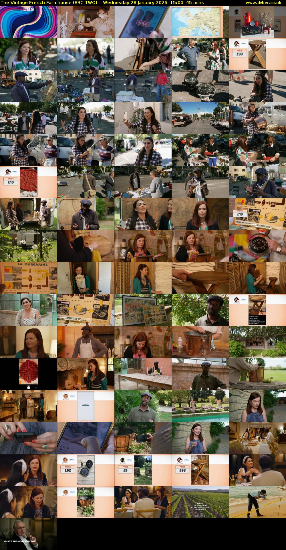 The Vintage French Farmhouse (BBC TWO) Wednesday 28 January 2026 15:00 - 15:45