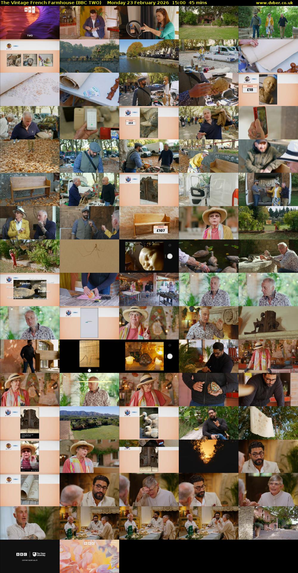 The Vintage French Farmhouse (BBC TWO) Monday 23 February 2026 15:00 - 15:45