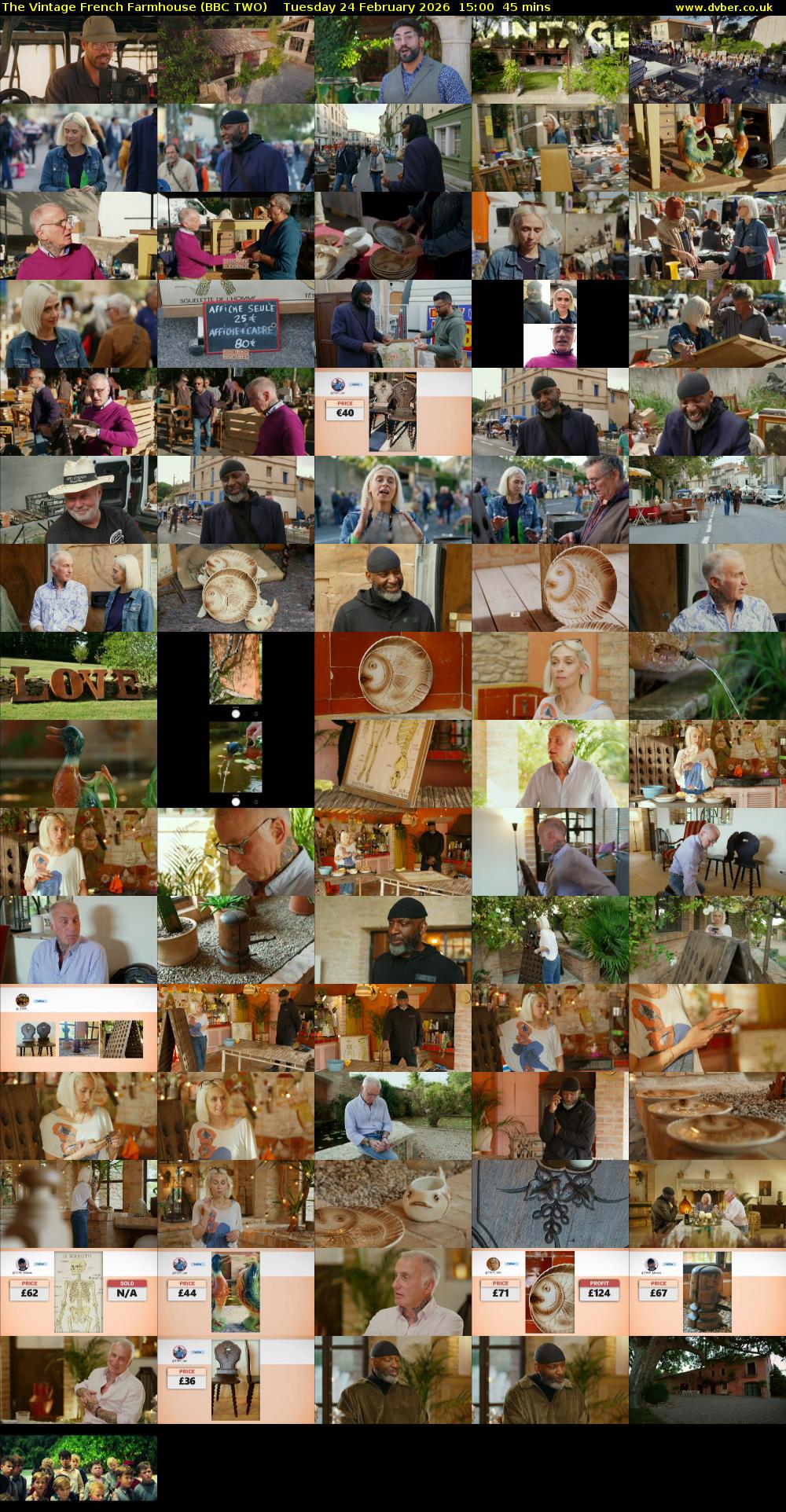 The Vintage French Farmhouse (BBC TWO) Tuesday 24 February 2026 15:00 - 15:45
