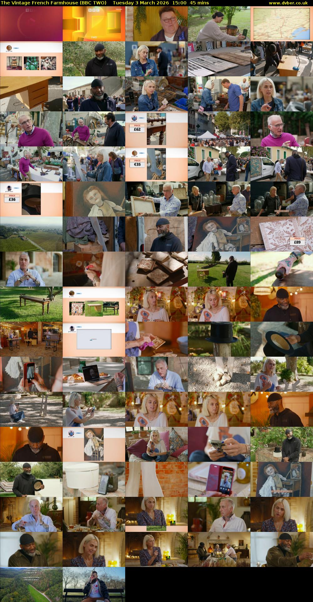 The Vintage French Farmhouse (BBC TWO) Tuesday 3 March 2026 15:00 - 15:45