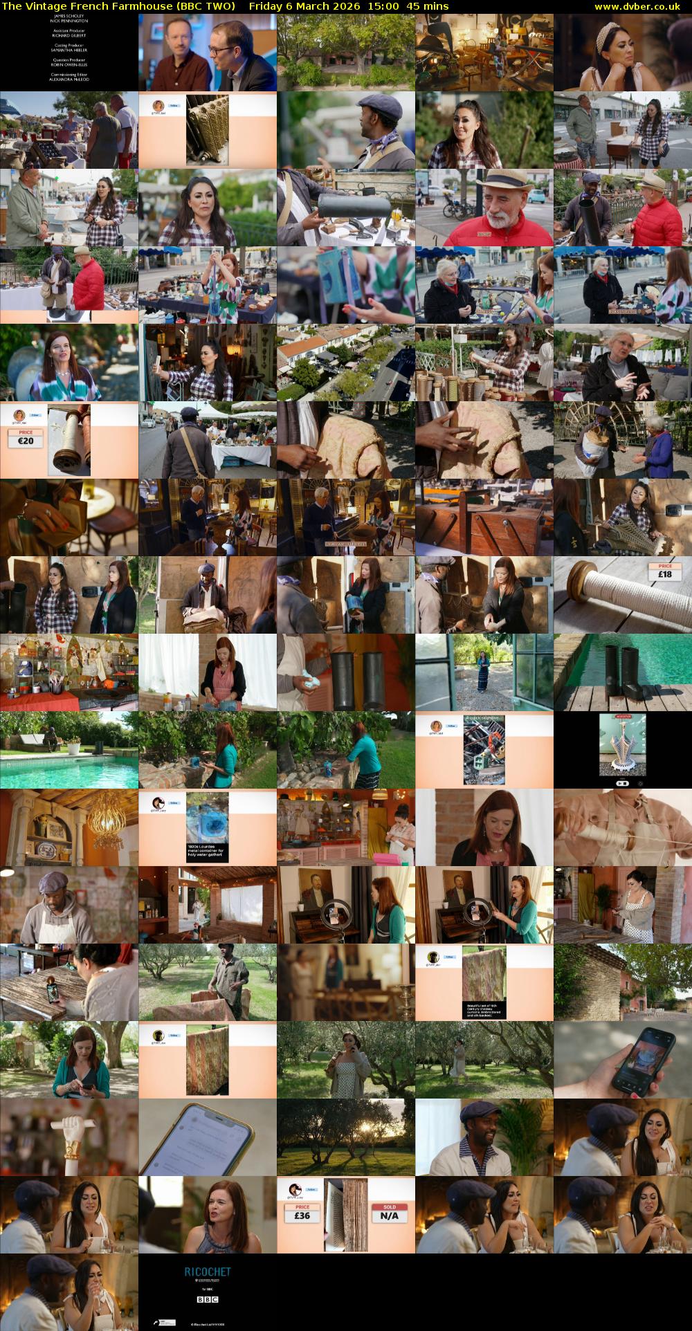 The Vintage French Farmhouse (BBC TWO) Friday 6 March 2026 15:00 - 15:45