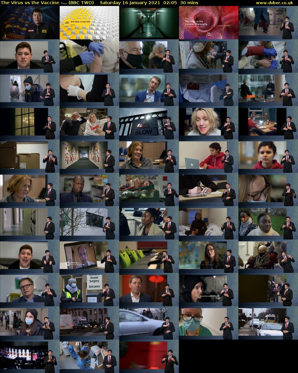 The Virus vs the Vaccine -... (BBC TWO) Saturday 16 January 2021 02:05 - 02:35