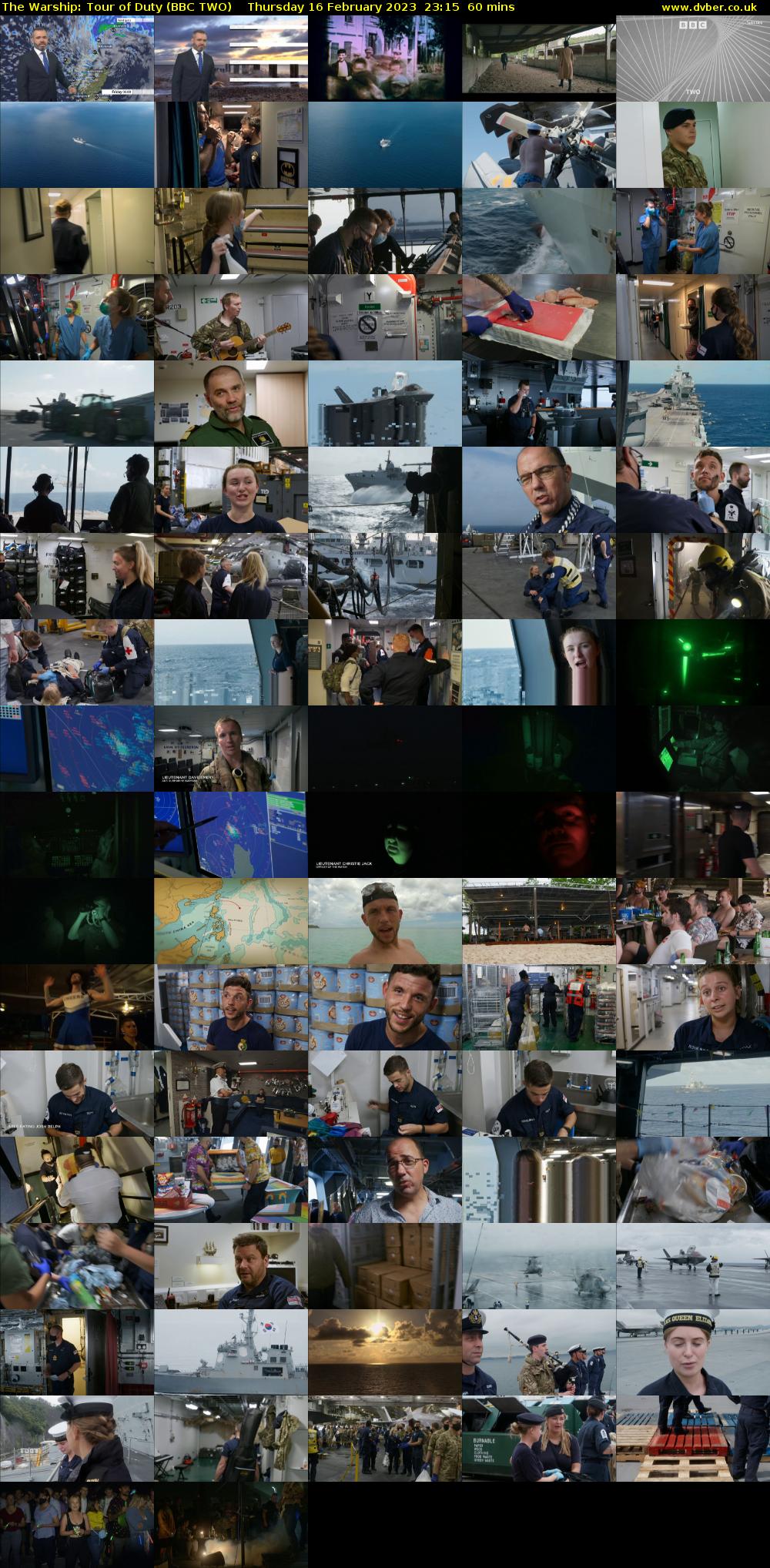 The Warship: Tour of Duty (BBC TWO) Thursday 16 February 2023 23:15 - 00:15