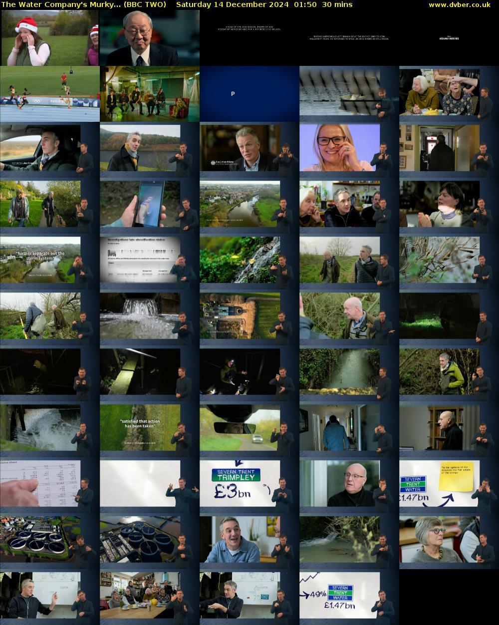 The Water Company's Murky... (BBC TWO) Saturday 14 December 2024 01:50 - 02:20