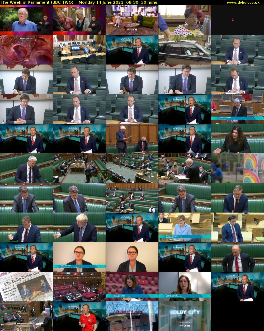 The Week in Parliament (BBC TWO) Monday 14 June 2021 08:30 - 09:00