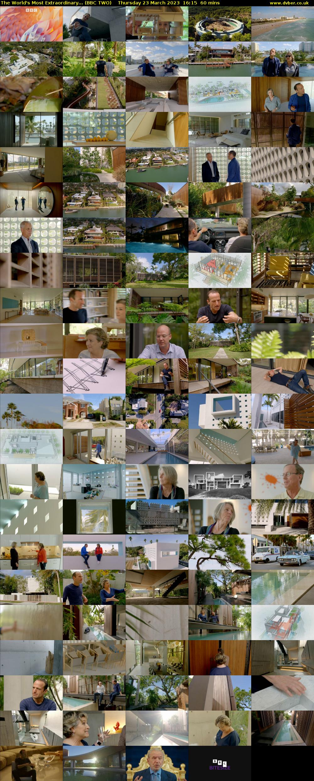 The World's Most Extraordinary... (BBC TWO) Thursday 23 March 2023 16:15 - 17:15