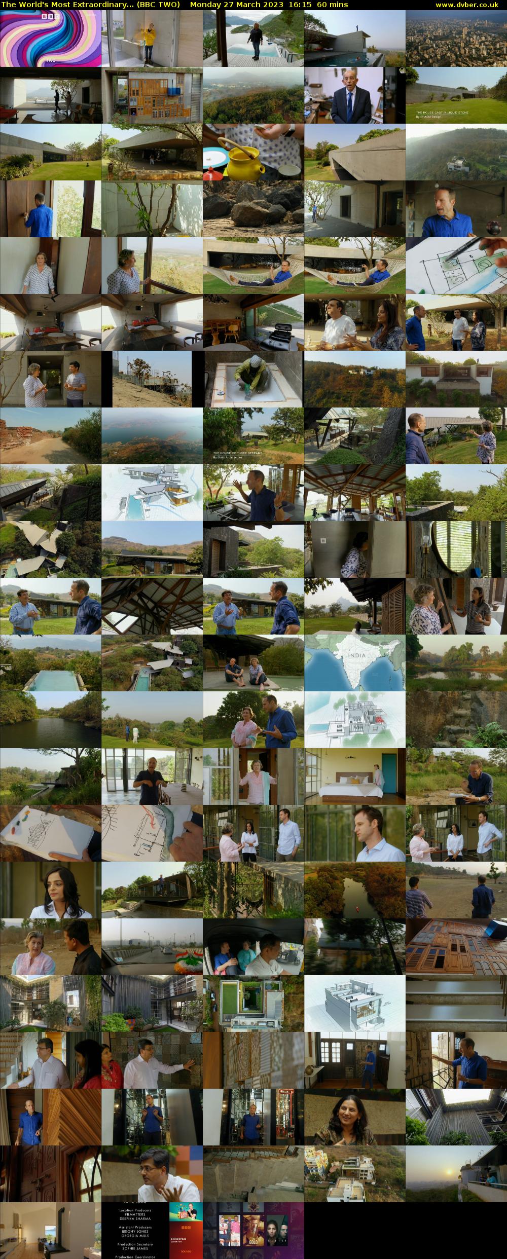 The World's Most Extraordinary... (BBC TWO) Monday 27 March 2023 16:15 - 17:15