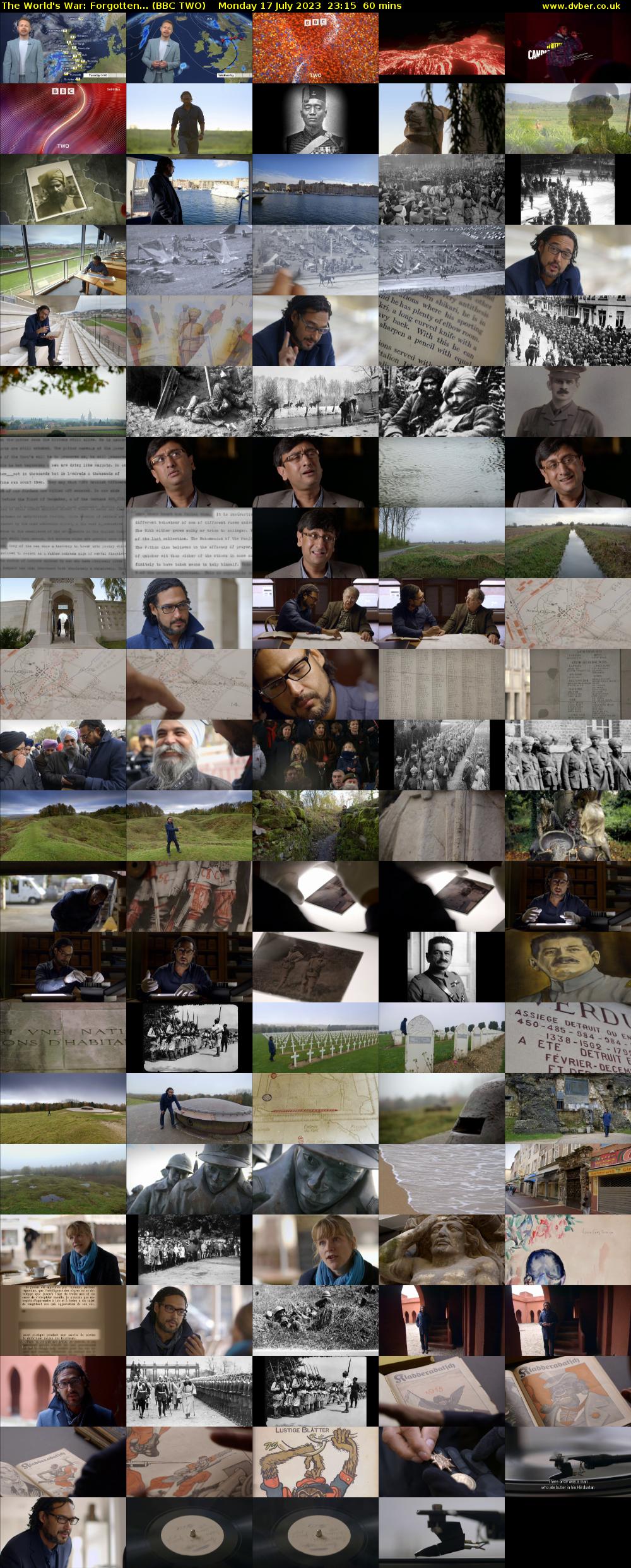 The World's War: Forgotten... (BBC TWO) Monday 17 July 2023 23:15 - 00:15