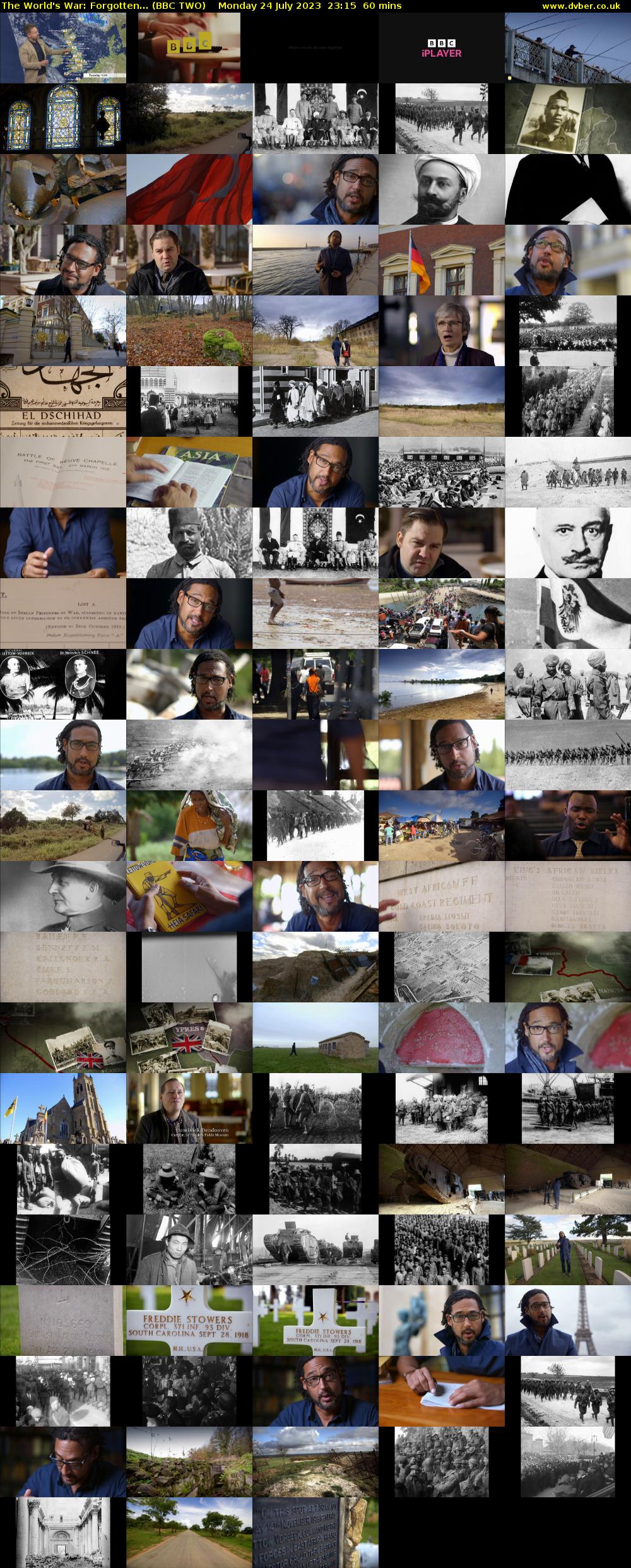 The World's War: Forgotten... (BBC TWO) Monday 24 July 2023 23:15 - 00:15