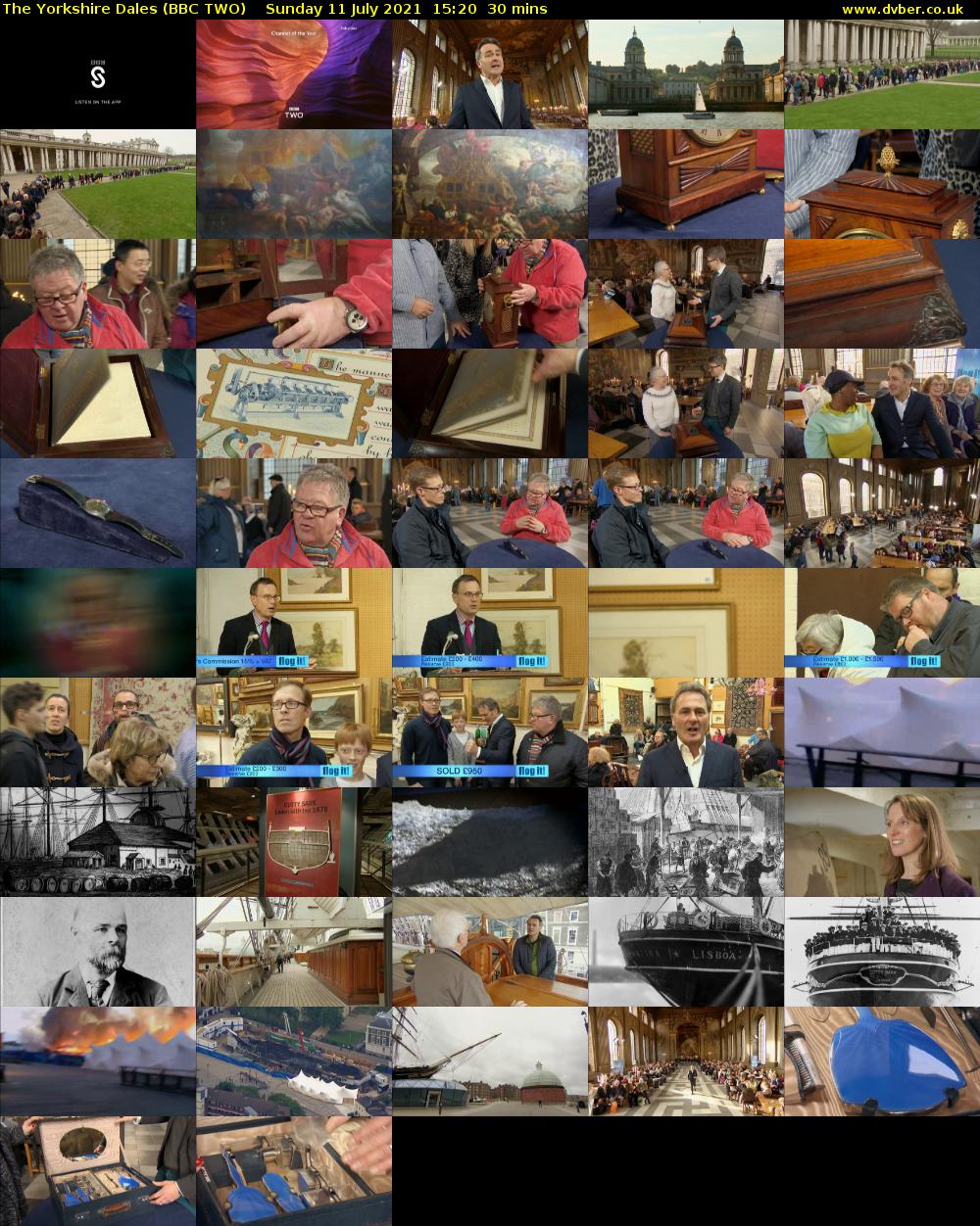 The Yorkshire Dales (BBC TWO) Sunday 11 July 2021 15:20 - 15:50