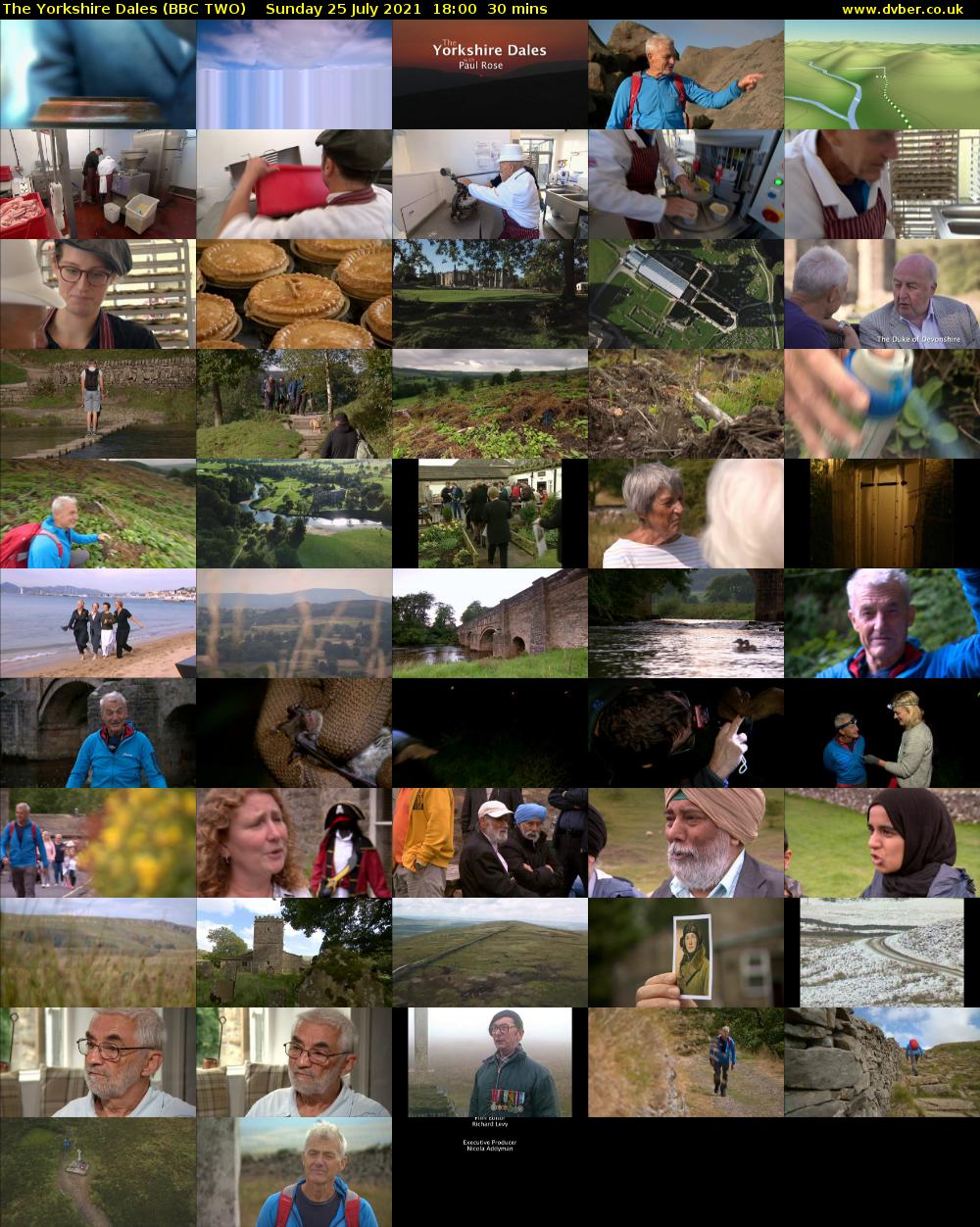 The Yorkshire Dales (BBC TWO) Sunday 25 July 2021 18:00 - 18:30