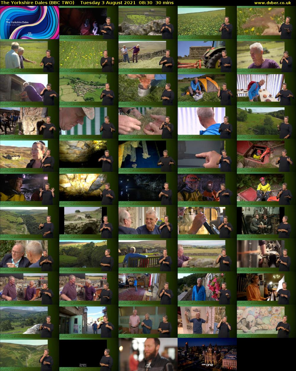 The Yorkshire Dales (BBC TWO) Tuesday 3 August 2021 08:30 - 09:00