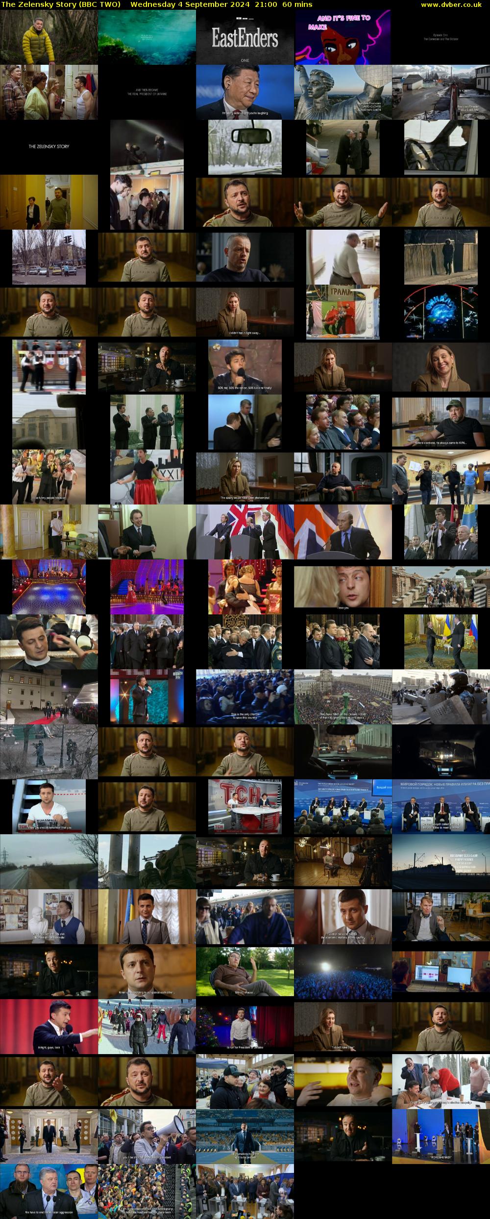 The Zelensky Story (BBC TWO) Wednesday 4 September 2024 21:00 - 22:00