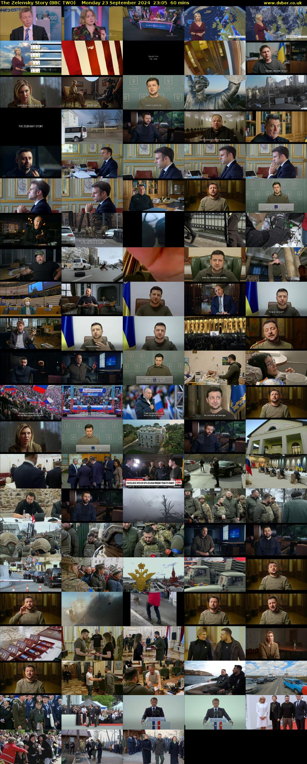 The Zelensky Story (BBC TWO) Monday 23 September 2024 23:05 - 00:05