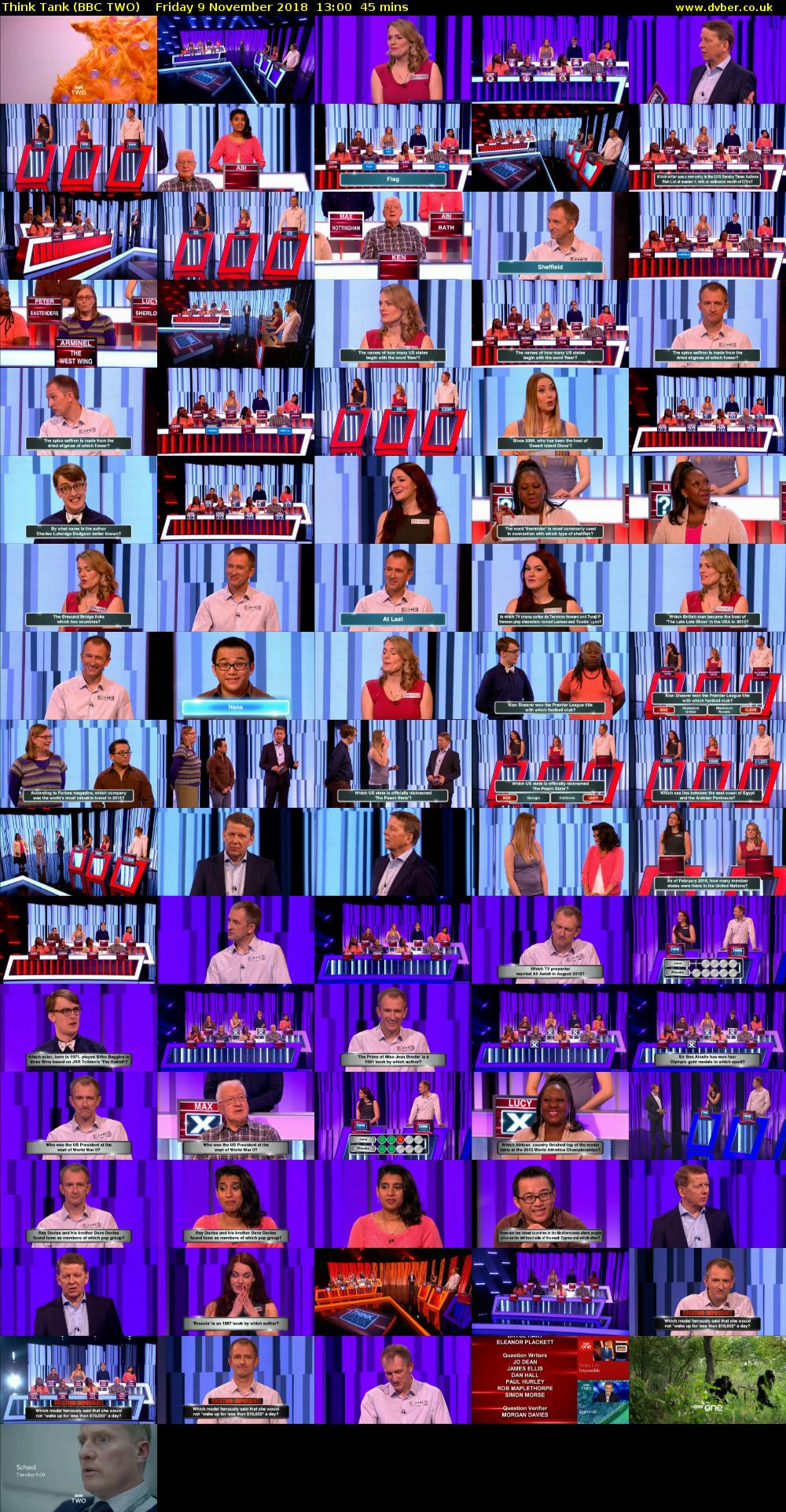 Think Tank (BBC TWO) Friday 9 November 2018 13:00 - 13:45