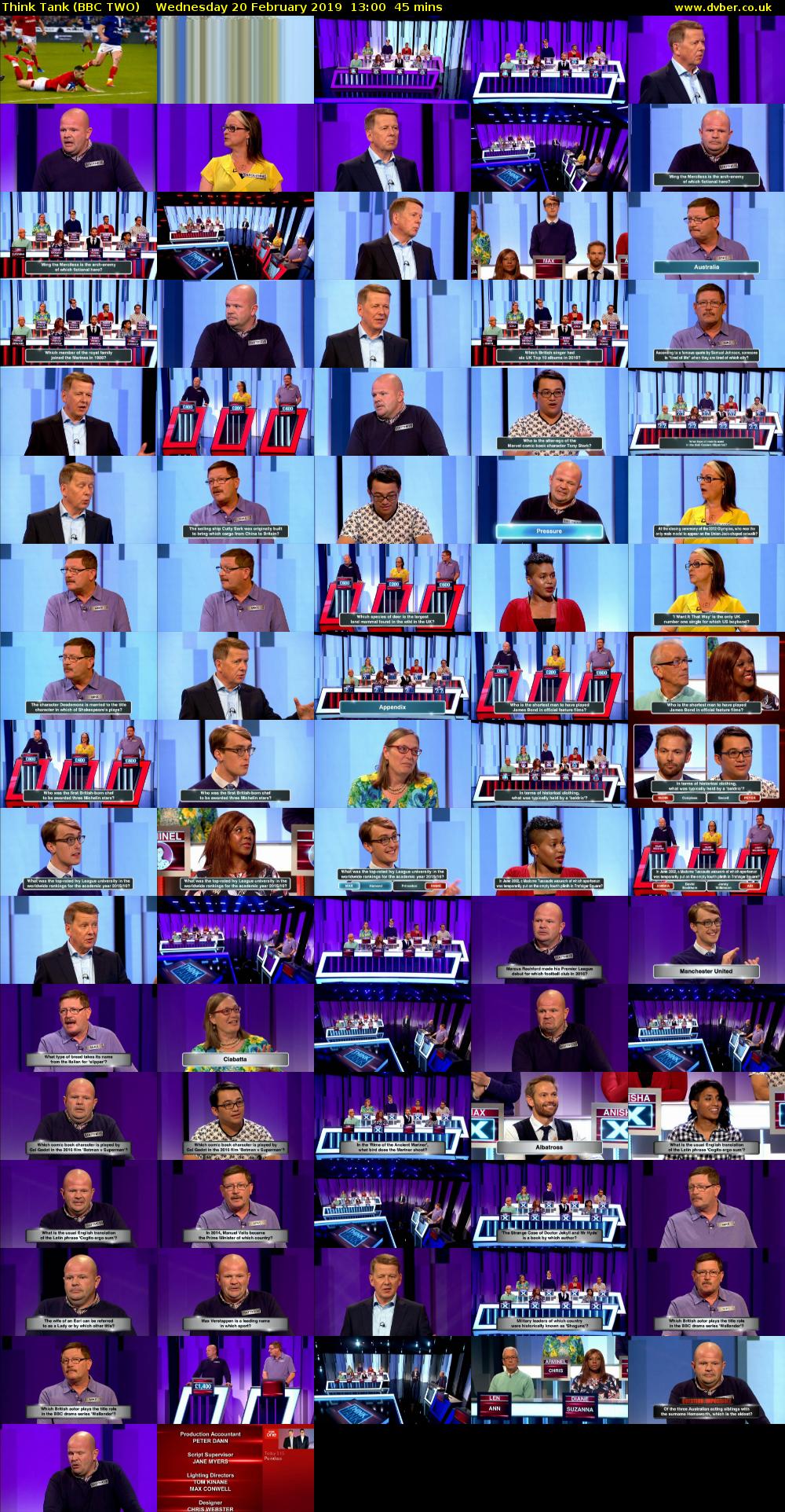 Think Tank (BBC TWO) Wednesday 20 February 2019 13:00 - 13:45