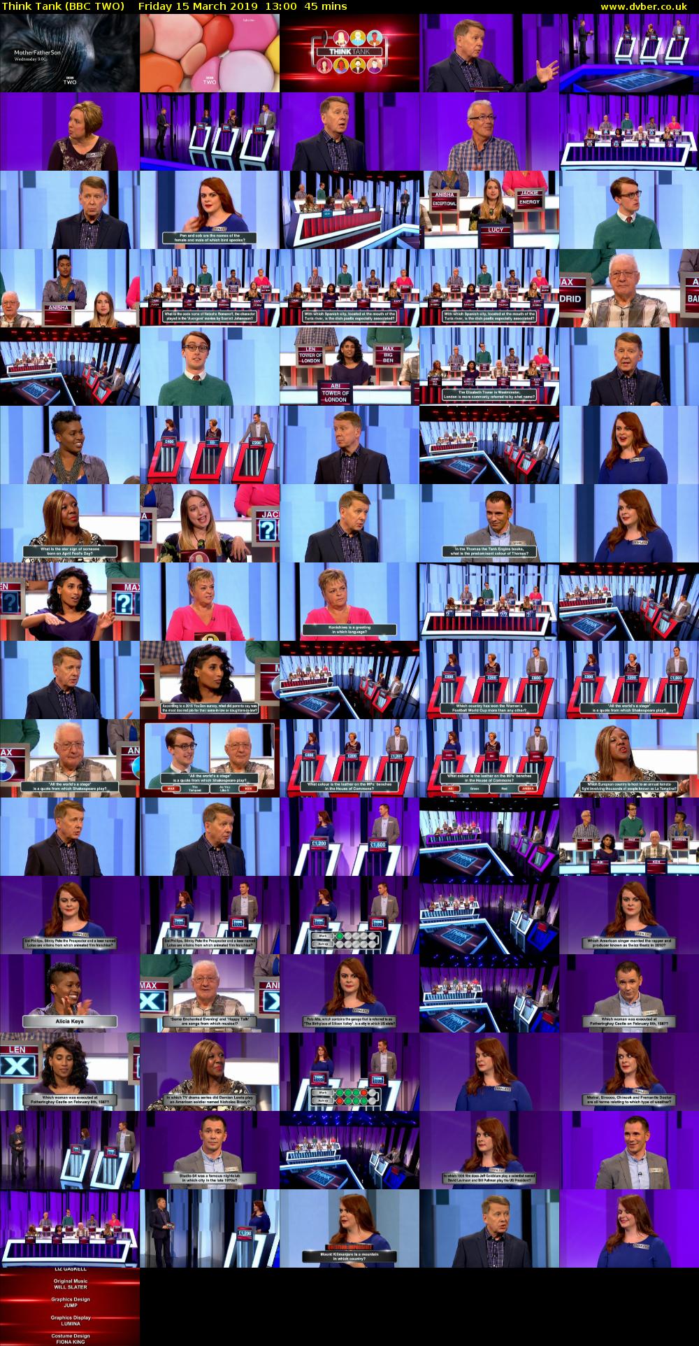Think Tank (BBC TWO) Friday 15 March 2019 13:00 - 13:45