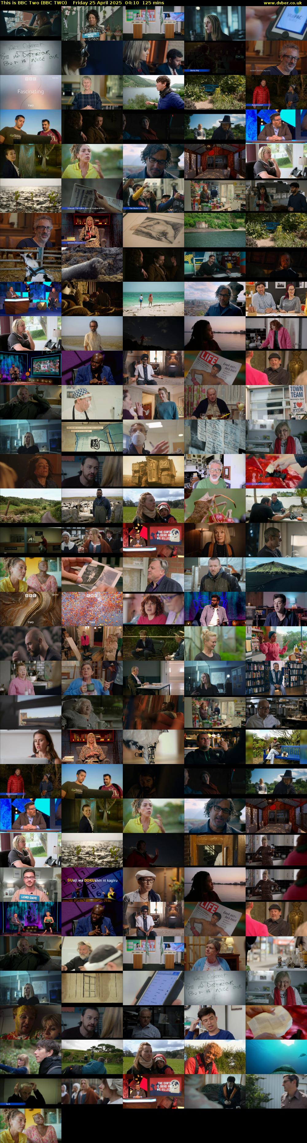 This Is BBC Two (BBC TWO) Friday 25 April 2025 04:10 - 06:15