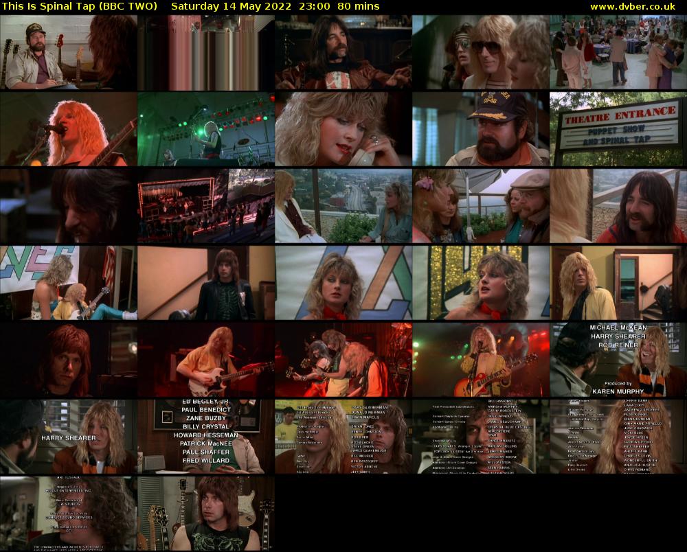 This Is Spinal Tap (BBC TWO) Saturday 14 May 2022 23:00 - 00:20