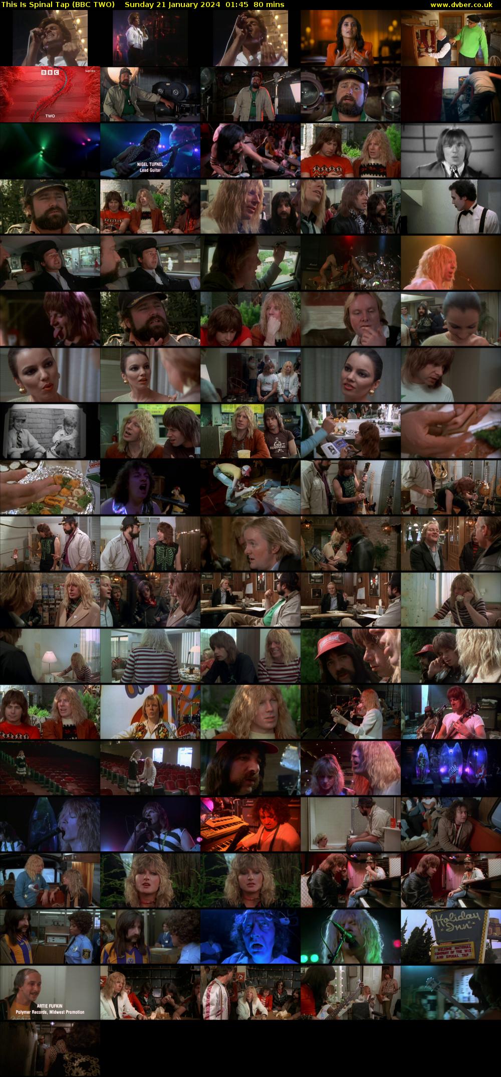 This Is Spinal Tap (BBC TWO) Sunday 21 January 2024 01:45 - 03:05