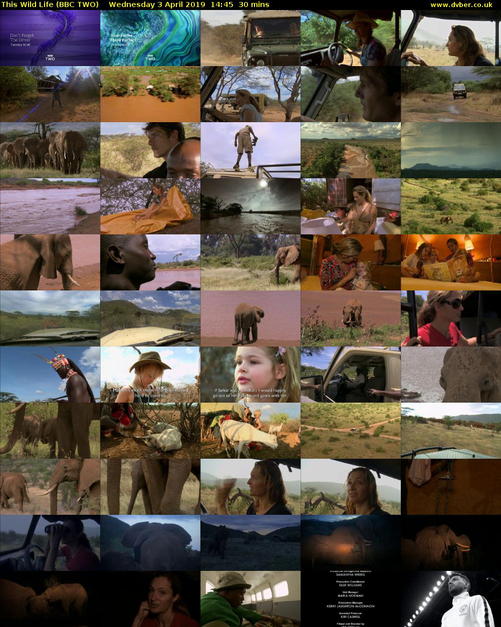 This Wild Life (BBC TWO) Wednesday 3 April 2019 14:45 - 15:15
