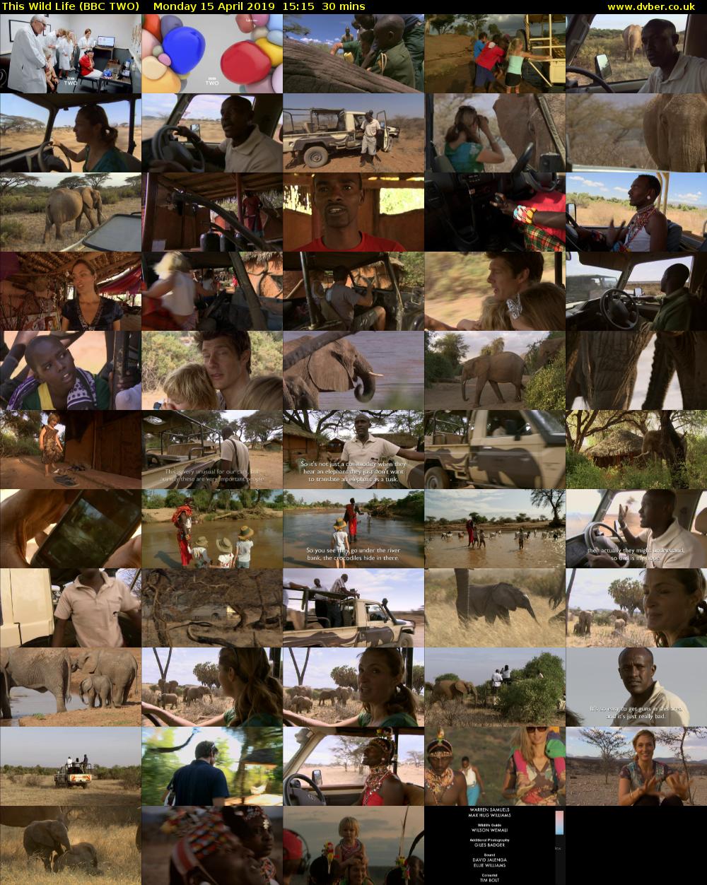 This Wild Life (BBC TWO) Monday 15 April 2019 15:15 - 15:45