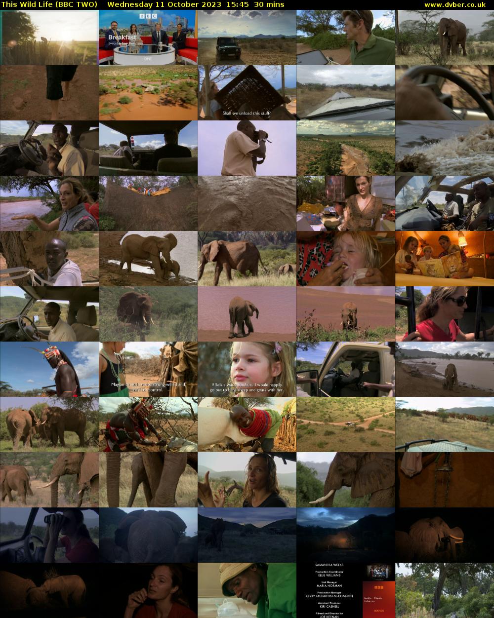 This Wild Life (BBC TWO) Wednesday 11 October 2023 15:45 - 16:15