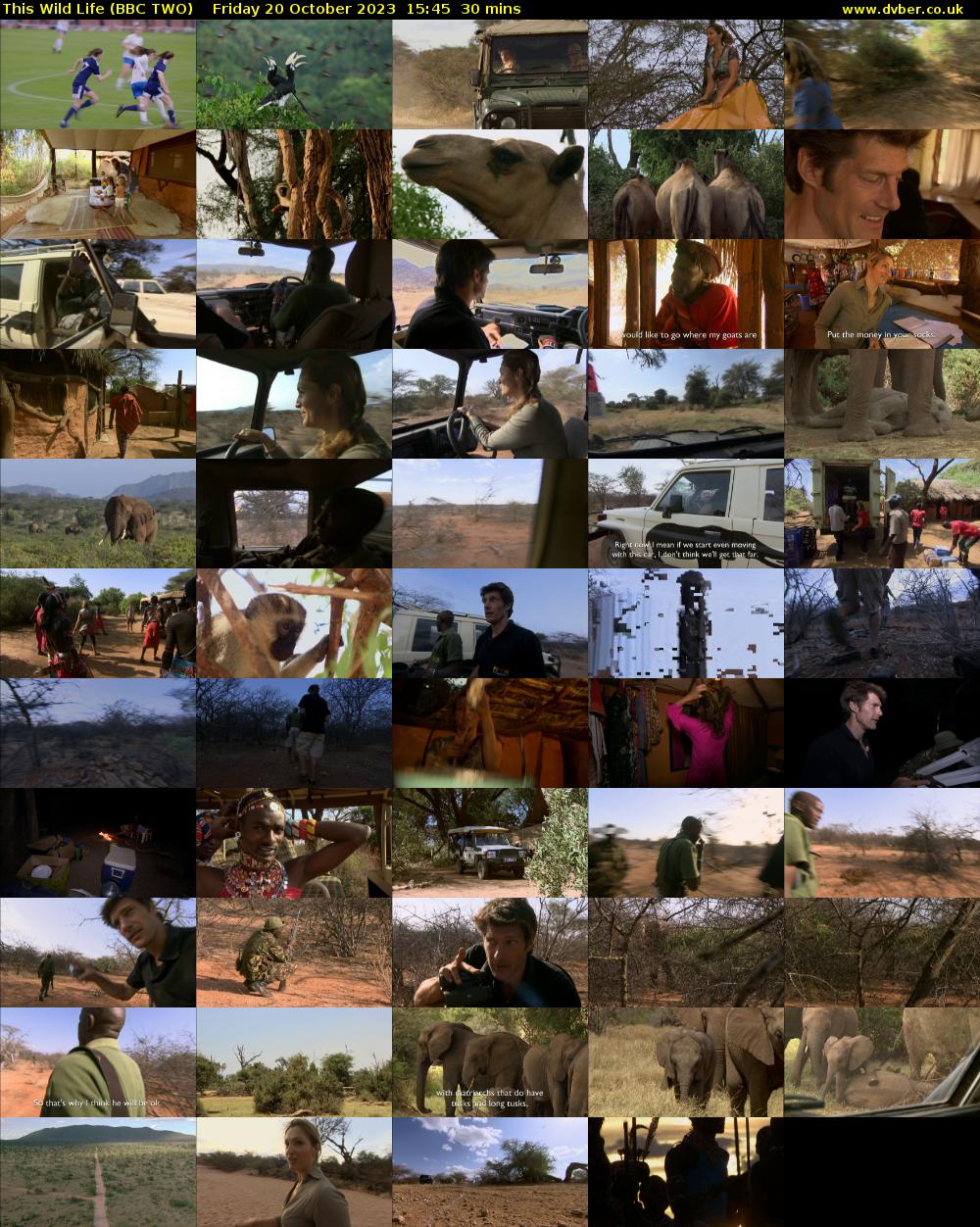 This Wild Life (BBC TWO) Friday 20 October 2023 15:45 - 16:15