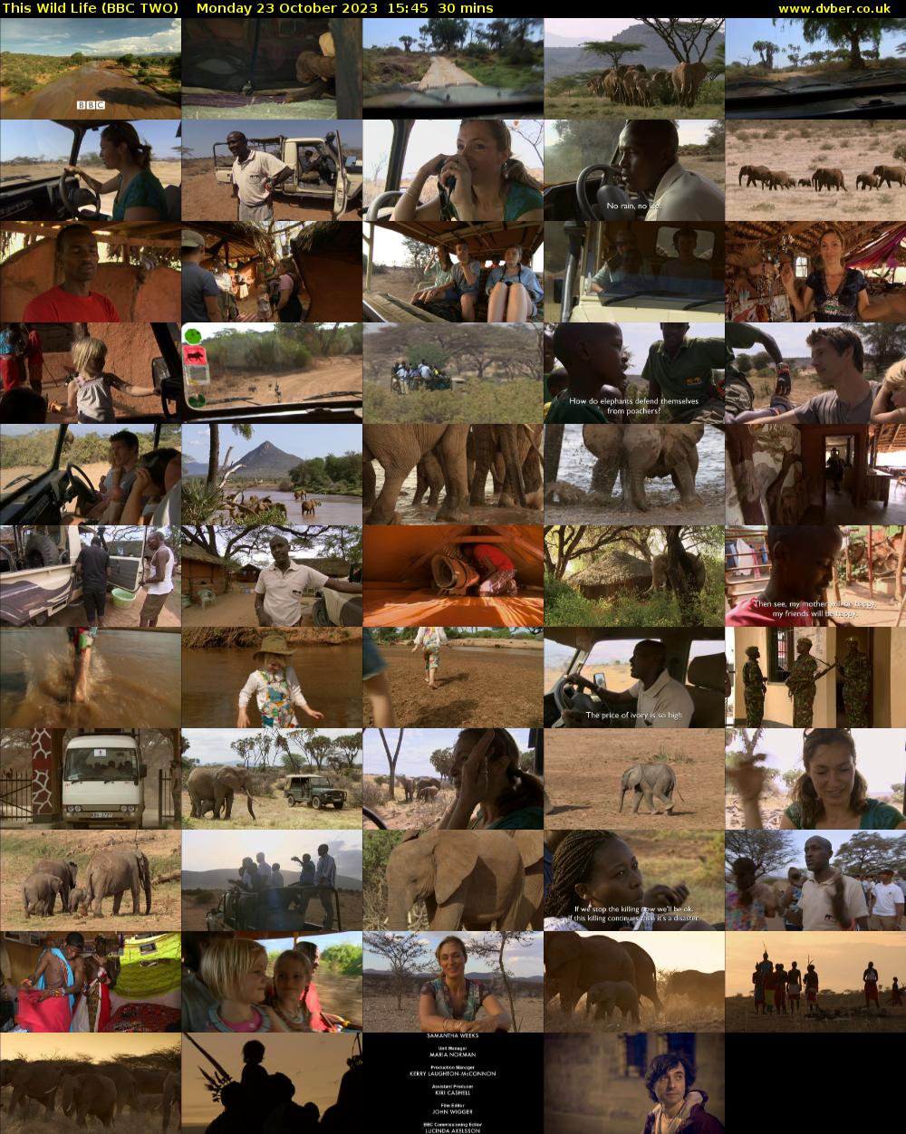 This Wild Life (BBC TWO) Monday 23 October 2023 15:45 - 16:15