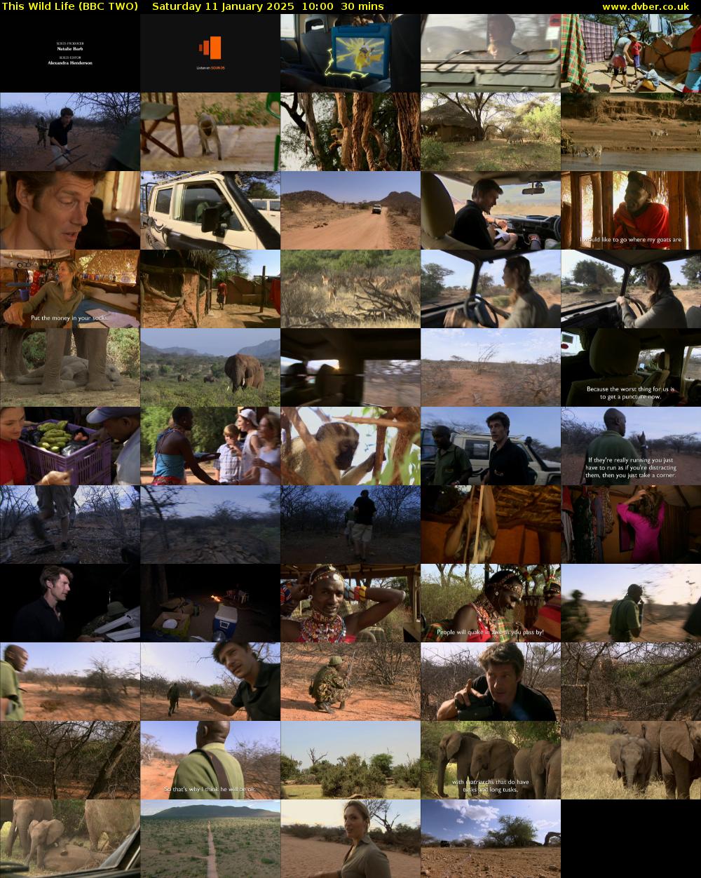 This Wild Life (BBC TWO) Saturday 11 January 2025 10:00 - 10:30