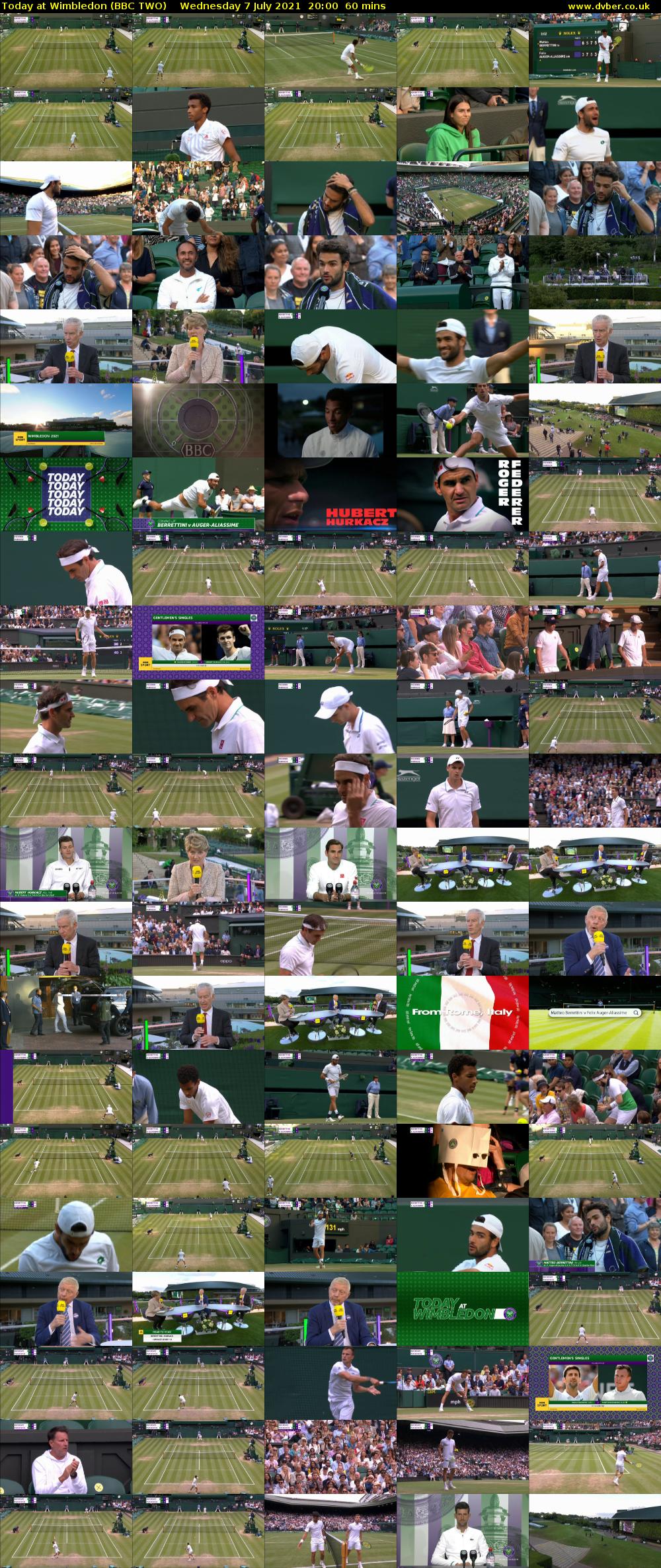Today at Wimbledon (BBC TWO) Wednesday 7 July 2021 20:00 - 21:00