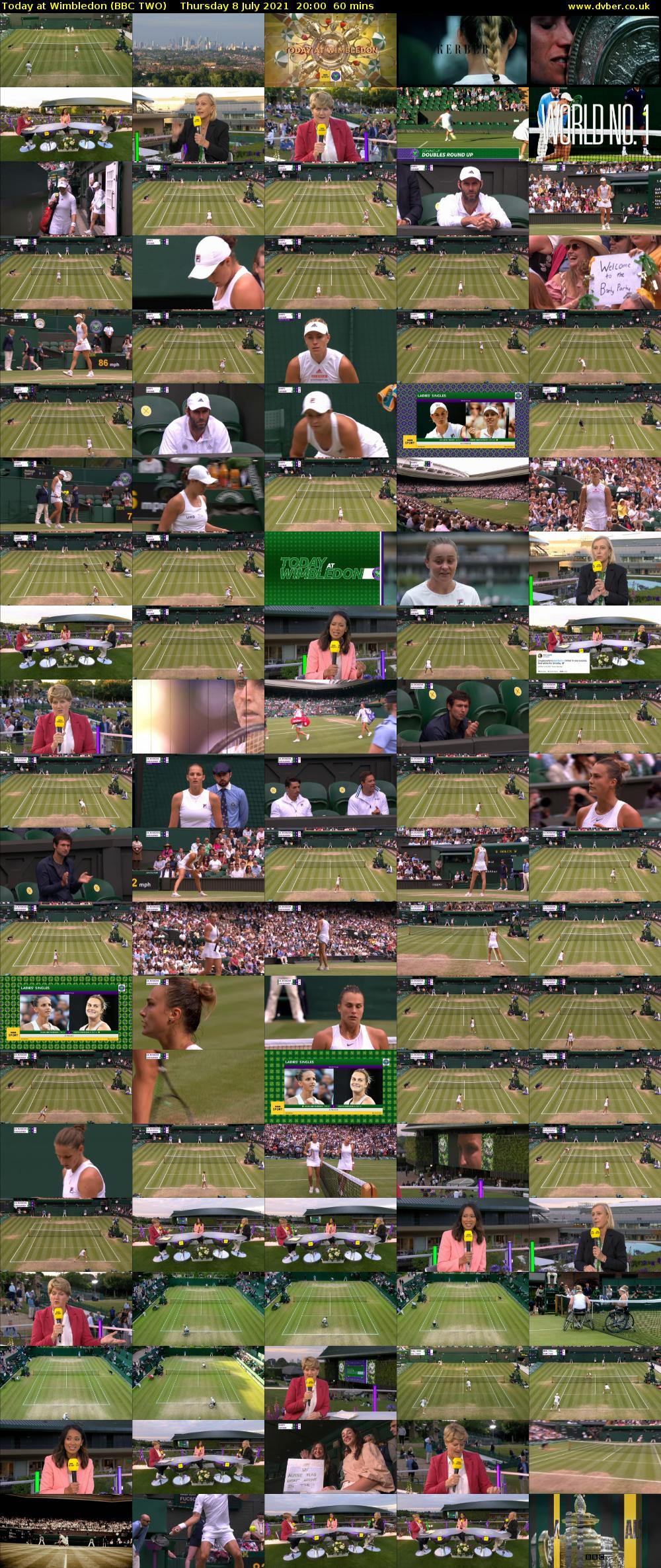 Today at Wimbledon (BBC TWO) Thursday 8 July 2021 20:00 - 21:00
